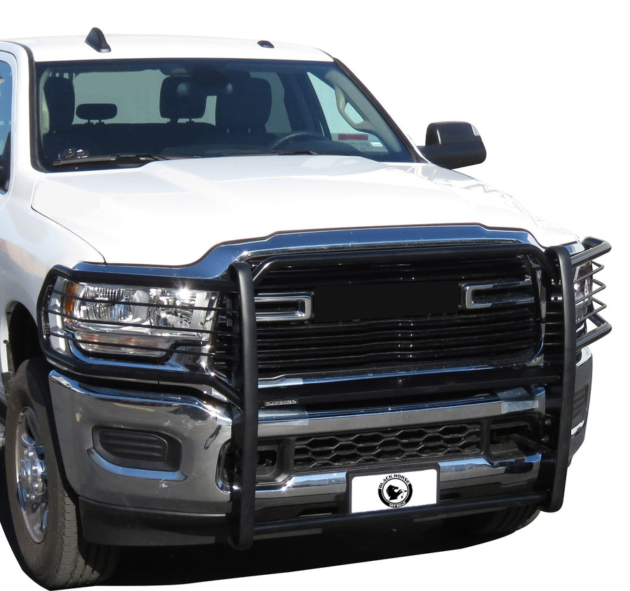 Grille Brush Black Horse Bumper Guard Modular Compatible with 19-24 Ram 2500|19-24 Ram 3500 (Excl. Power Wagon Trim)-17DG113MA