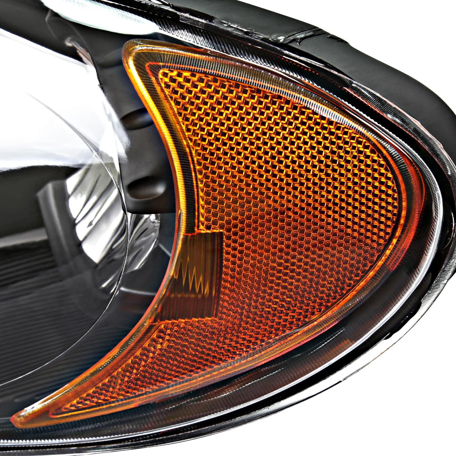 Black Headlights SPEC-D TUNING Compatible with 2005-2007 Chrysler Town & Country, Left + Right Pair Headlamp Assembly