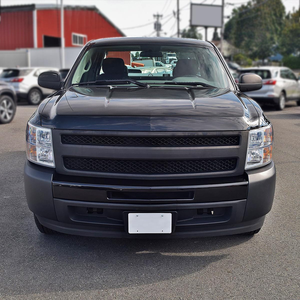 Chrome Headlights SPEC-D TUNING w/LED Light Bar Compatible with 2007-2013 Chevy Silverado 1500, 2007-2014 Silverado 2500HD 3500HD, Left + Right Pair Headlamp Assembly