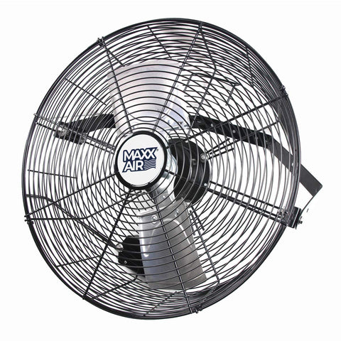 Maxx Air 18" Wall Mount Fan | Commercial Grade Fan for Garages, Shop, Barns and Patios for Outdoor Use | Powerful 1,450 CFM and Easy Operation | Industrial Wall Mount