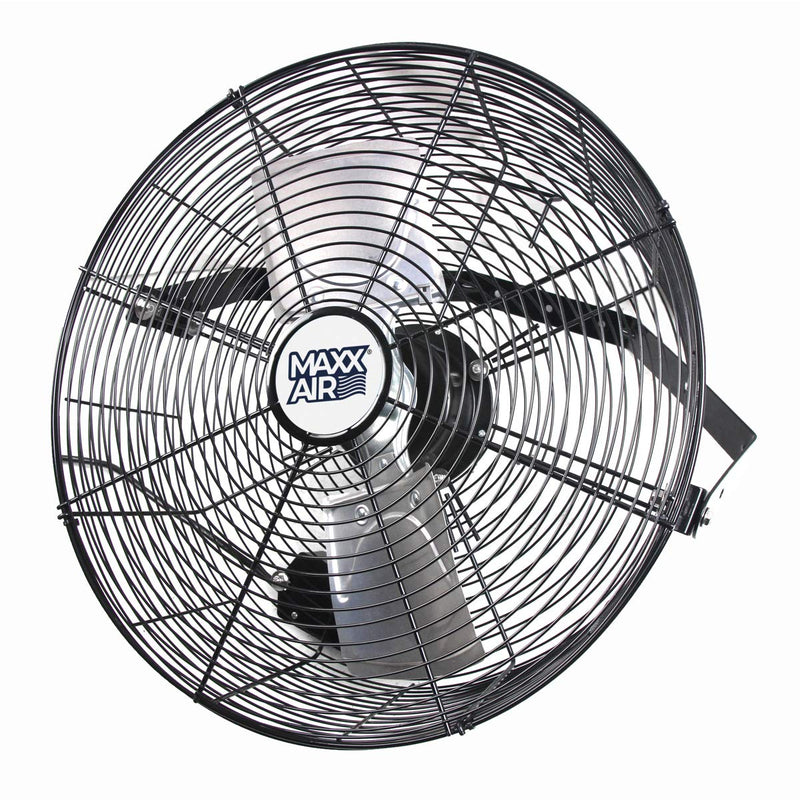 Maxx Air 18" Wall Mount Fan | Commercial Grade Fan for Garages, Shop, Barns and Patios for Outdoor Use | Powerful 1,450 CFM and Easy Operation | Industrial Wall Mount