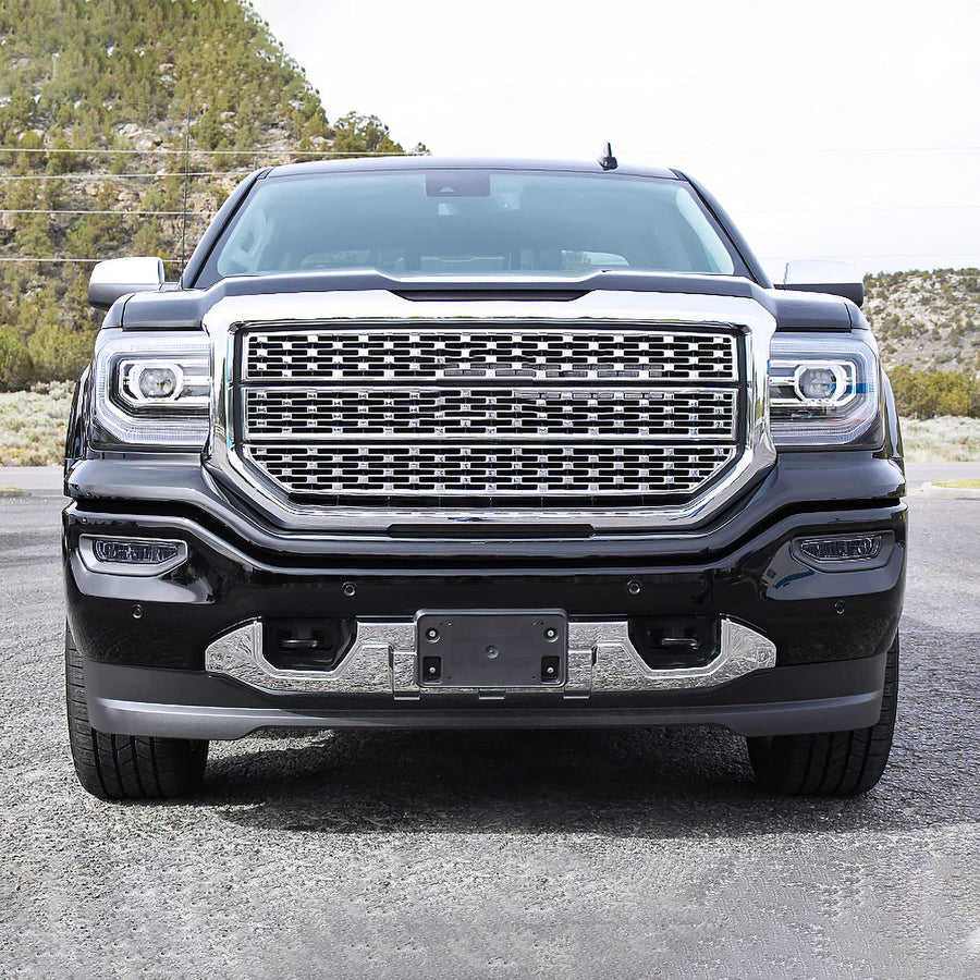 LED Fog Lights Spec-D Tuning Smoke Lens + Built-In LED Bulbs + Switch Included Compatible with 2016-2018 GMC Sierra 1500 L+R Pair Assembly