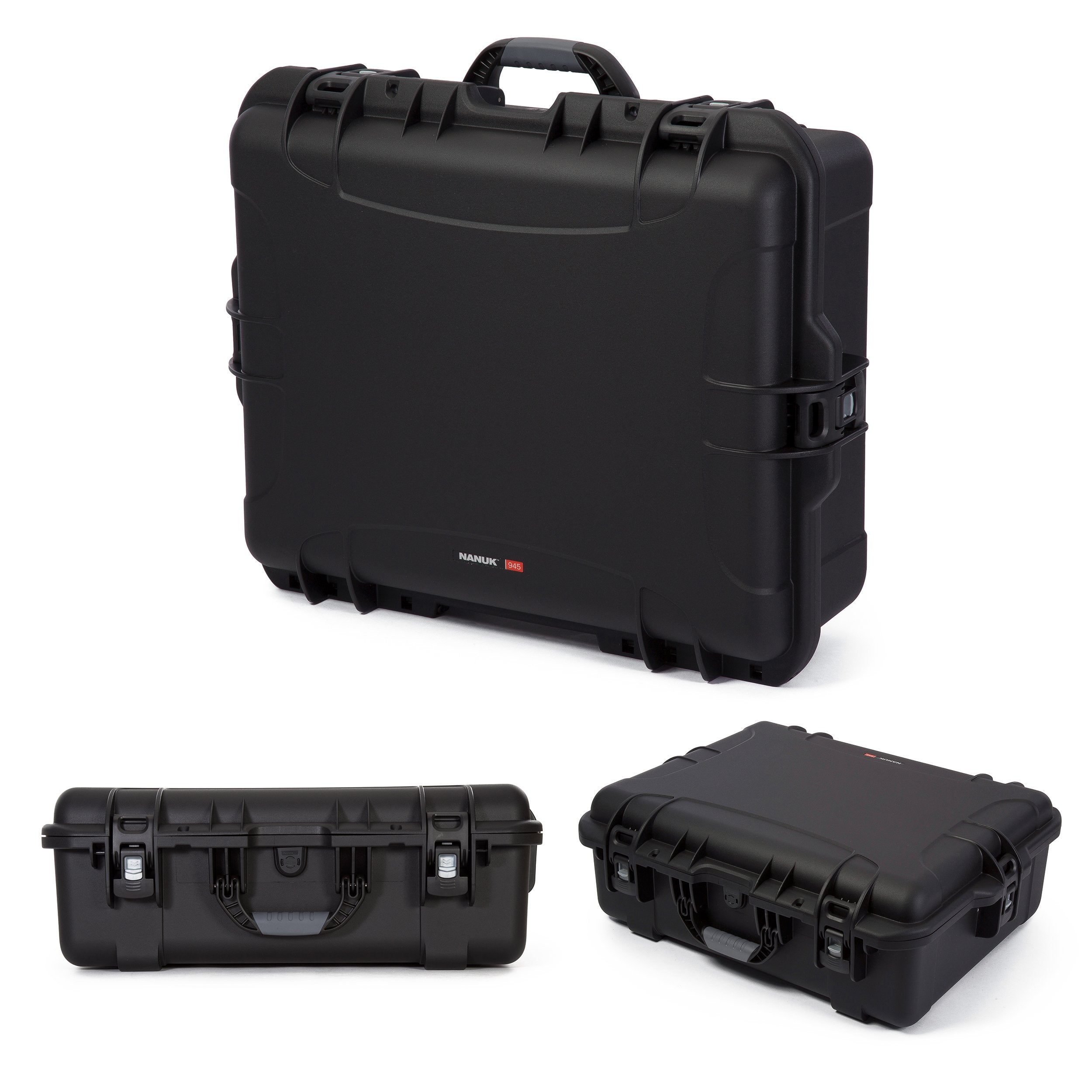 Nanuk 945 Large Series Lightweight NK-7 Resin Waterproof Protective Case with Padded Dividers, Black