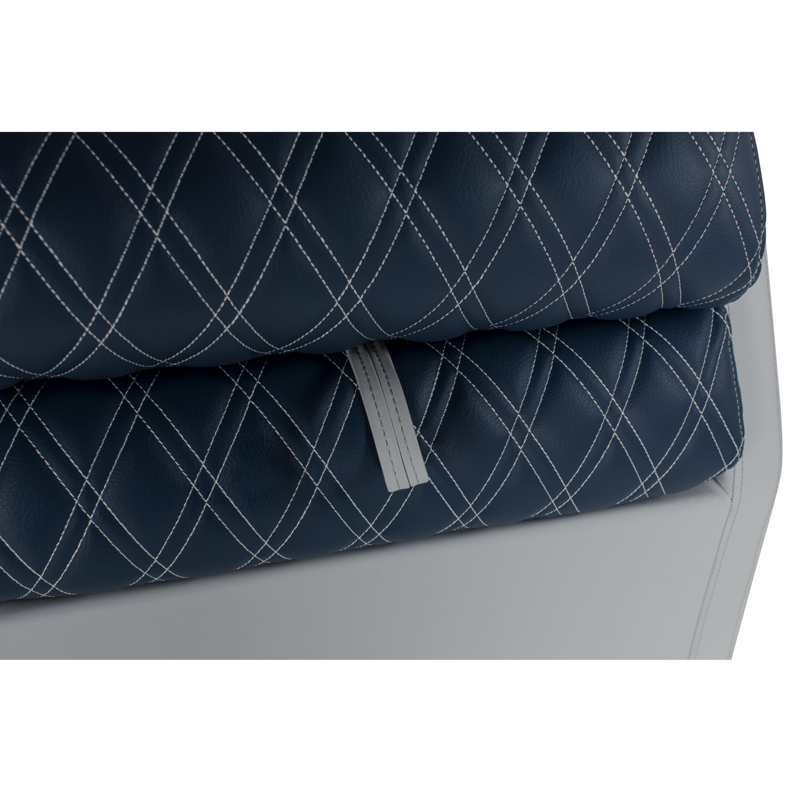 Lippert Lean Back Sunset Collection Pontoon Chaise, Ergonomic Foam Cushioning, Marine-Grade Vinyl, Hinged Seat with Dry Storage, Corrosion-Resistant Hardware, 31"L x 32.25"W x 18"H - 2024024097