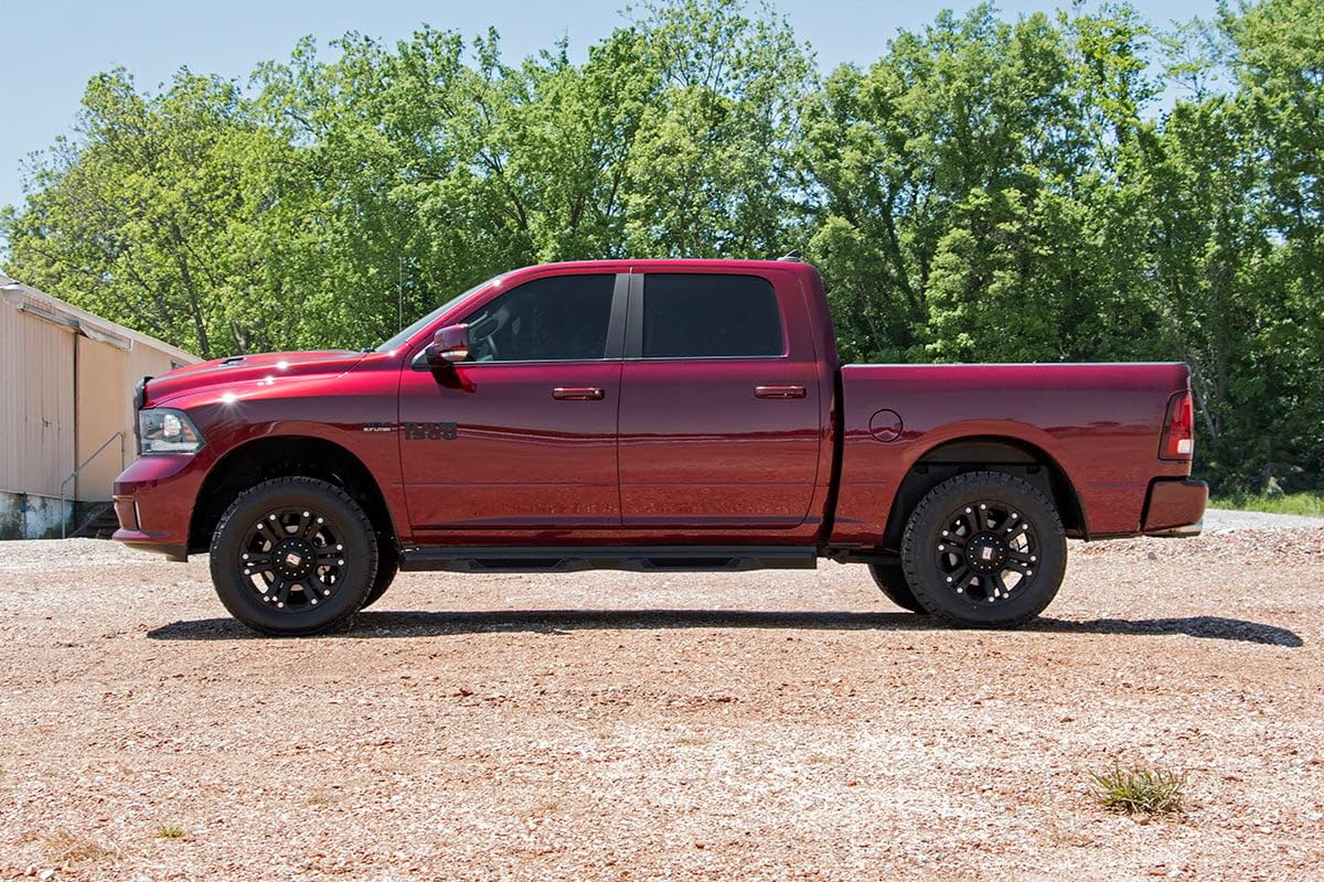 3" Rough Country Suspension Lift Kit with N3 Struts & N3 Rear Shocks for Ram 1500 4WD (2012-2018) - Silver Upper Control Arms