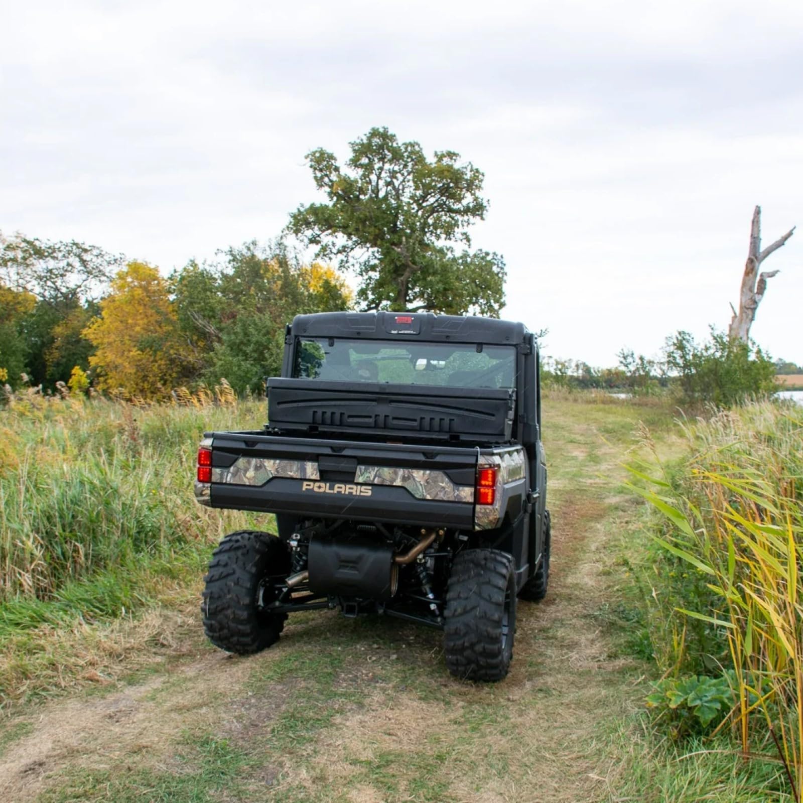 DUHA 70820 All-Terrain Side by Side Storage Box with Mounting Kit fits 2014 2024 Kawasaki Mule 5X 4010 Pro FXT Pro MX - Heavy Duty, Weather Resistant & Lockable Latches