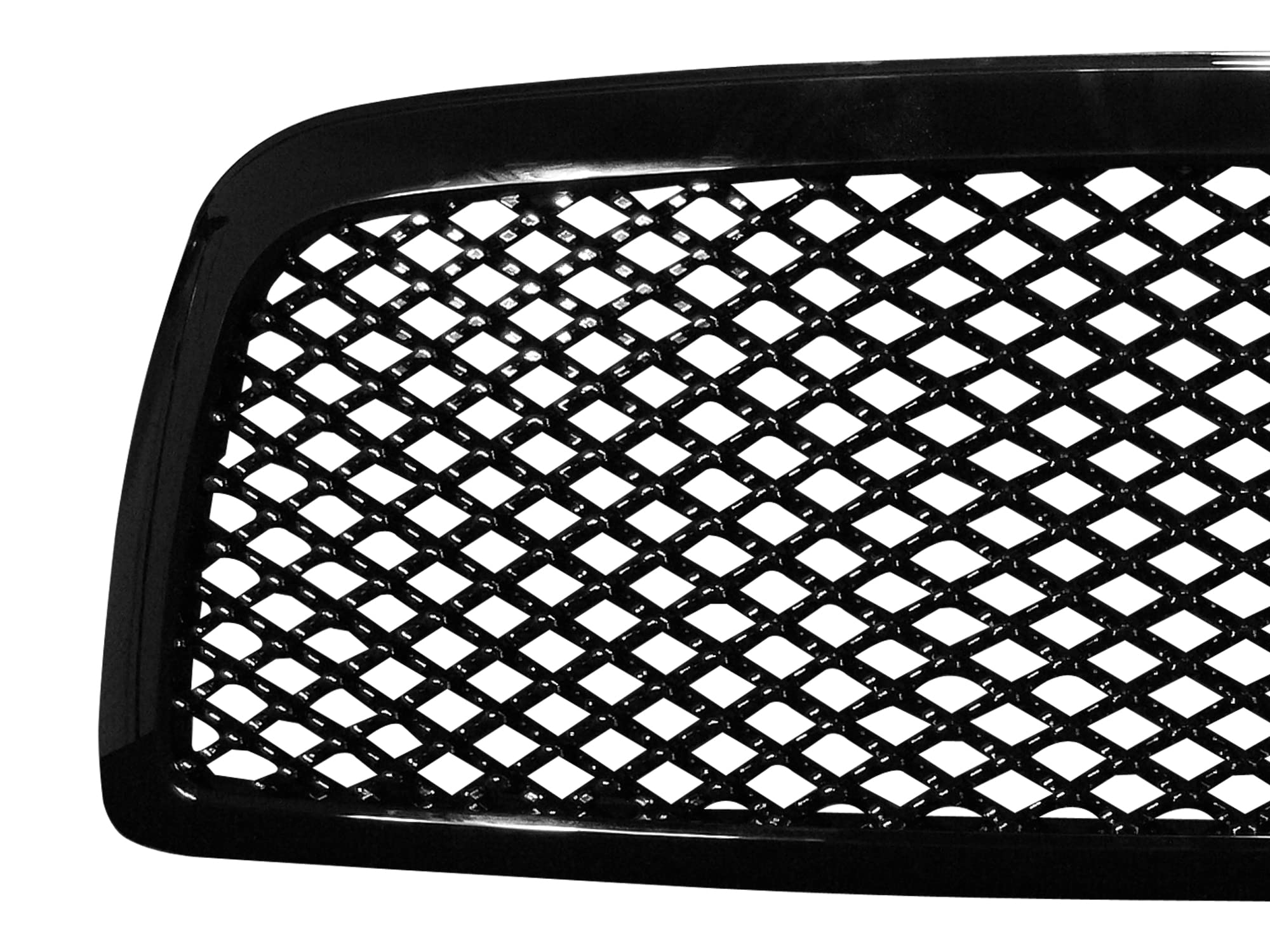 7147775 Armordillo USA Mesh Front Hood Grille - Gloss Black Fits 2009-2012 Dodge Ram 1500