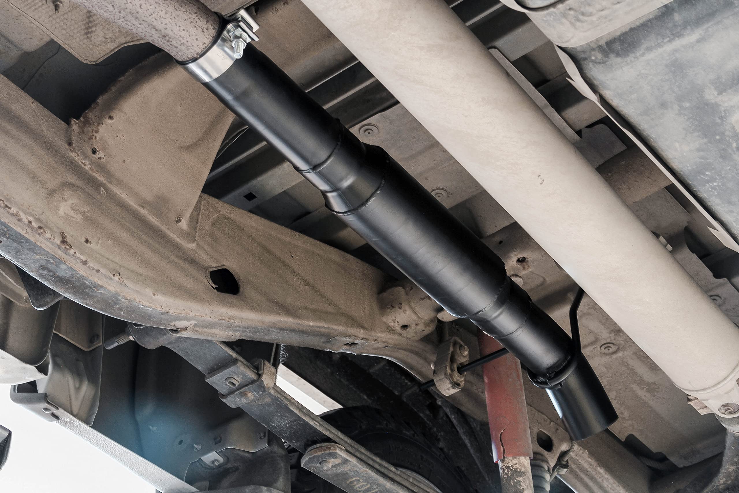 Outlaw Extreme Flowmaster 817916 Cat-Back Exhaust Kit 3 Inch 409 Stainless Steel Black Single Dump Style Turndown Compatible with 2014-2019 Classic Body Chevy Silverado GMC Sierra 1500 4.3L 5.3L