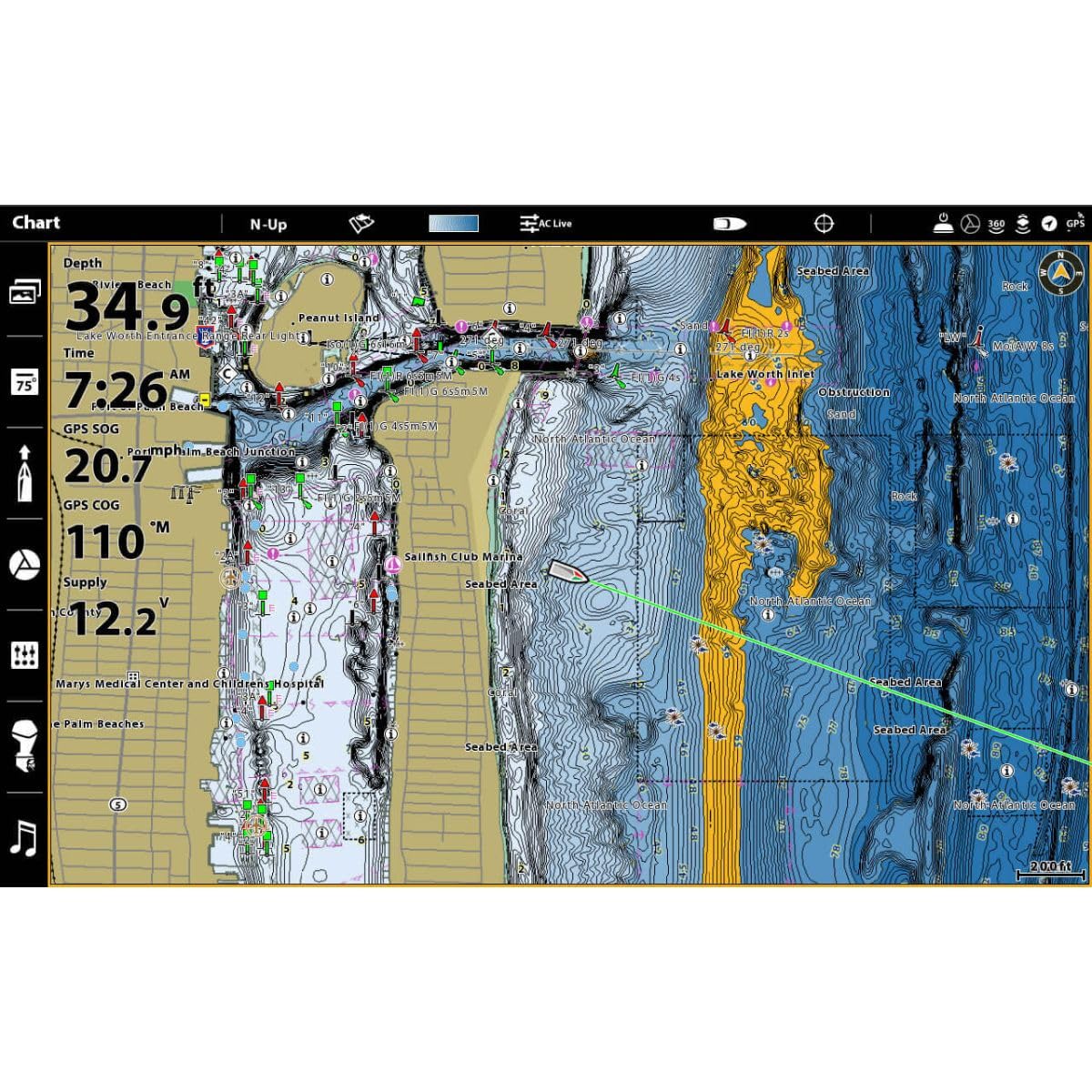 CoastMaster Humminbird U.S. Coastal V1 Map SD Card for Fish Finders