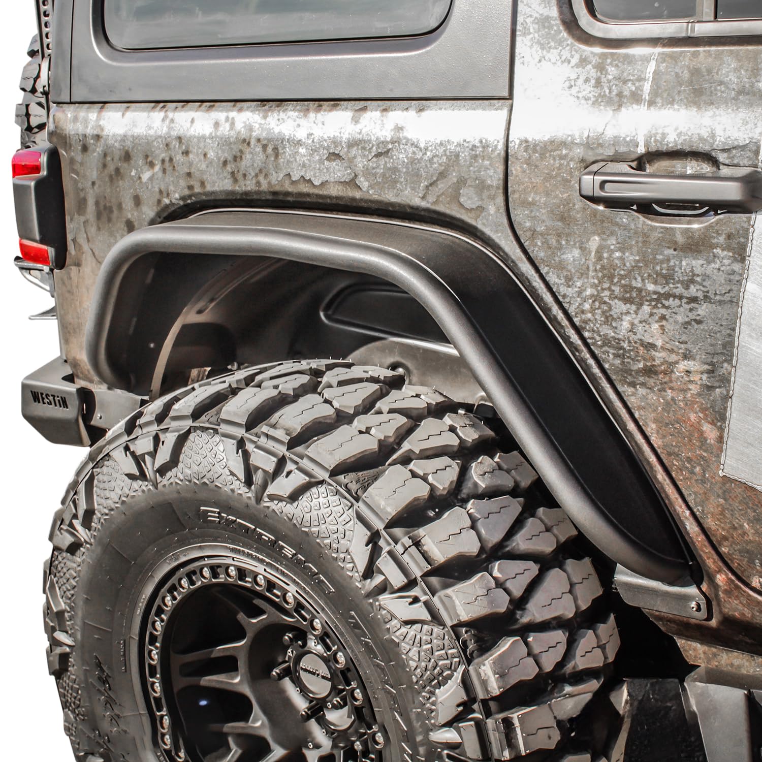 Rear Westin 62-1035 Tube Fenders fits 2018-2026 Wrangler JL