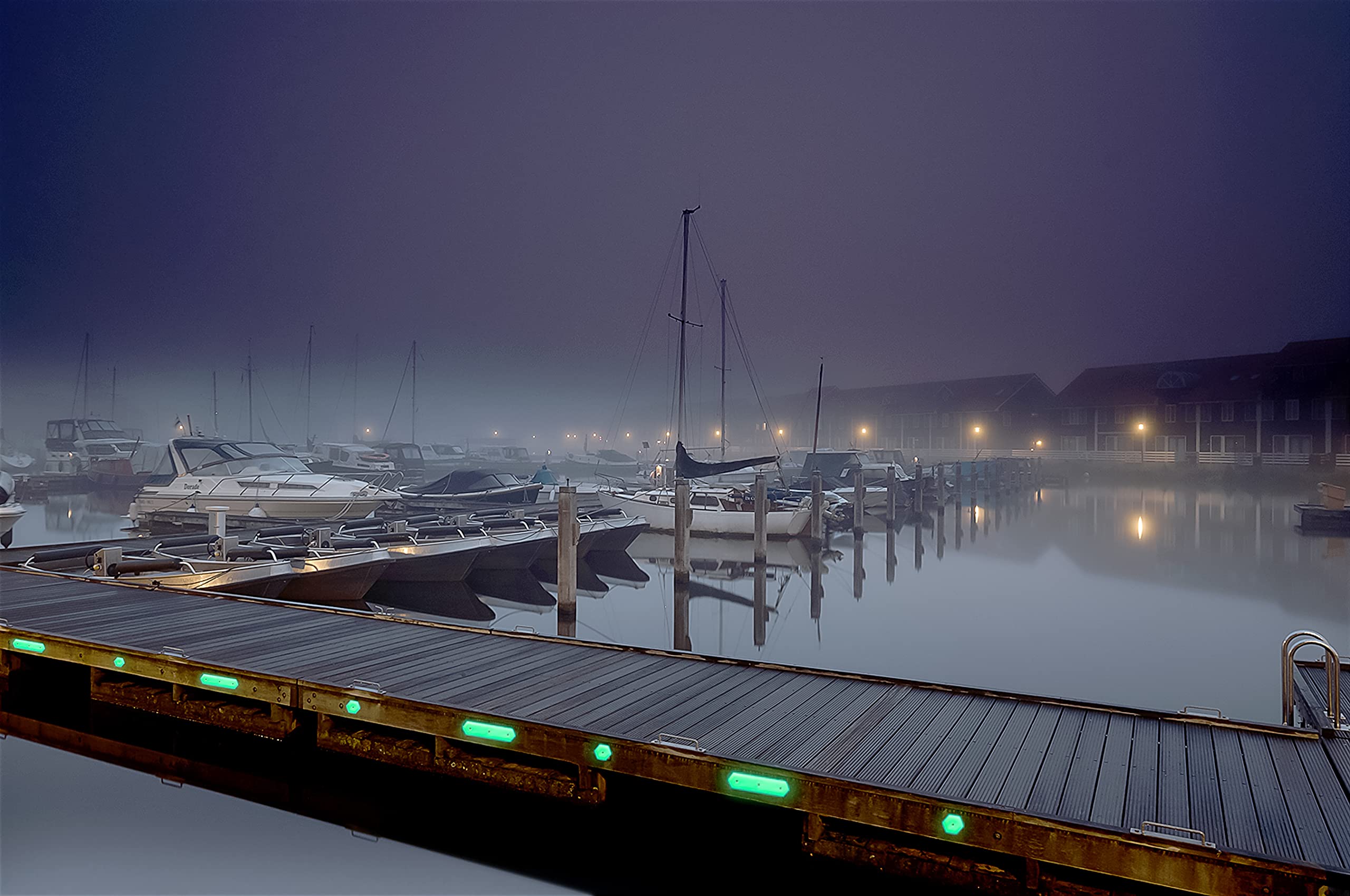 Hexagon Camco Glow on The Dock Pier Markers 4pk (Retail)