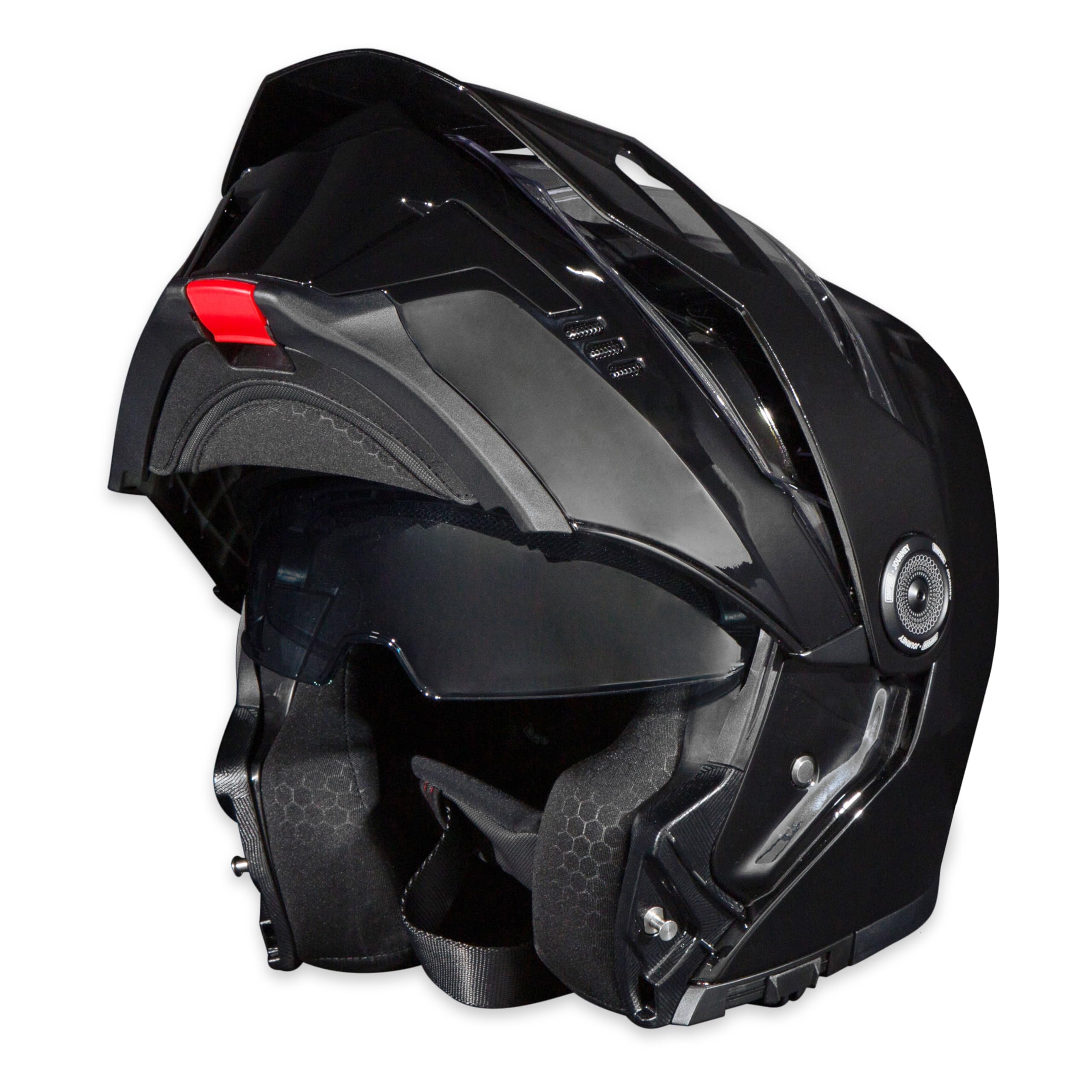 Simpson Motorcycle Journey Bandit Helmet - Black - 2XL | Off Road Dirt Bike UTV Motocross ATV | Modular Full-Face Flip Up | Clear Pinlock Anti-Fog Visor Shield | DOT ECE Certified (JB22X)