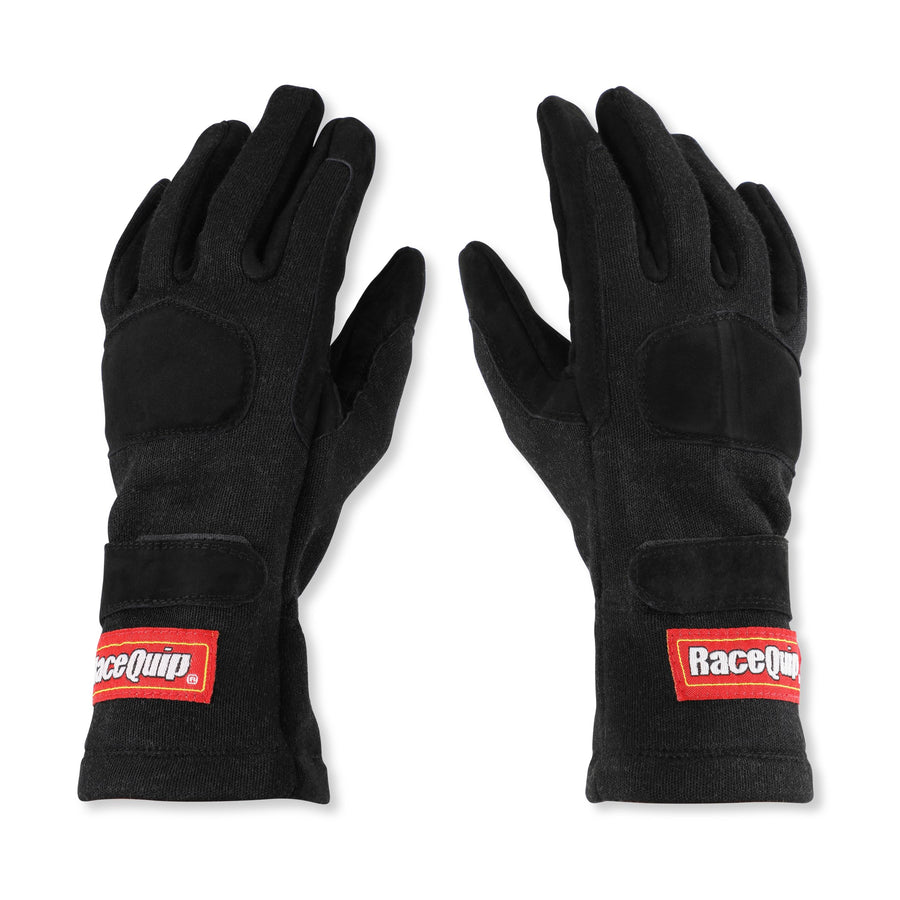 355 Series RaceQuip 355001RQP Driving Gloves SFI 3.3/5 Black/Black XS
