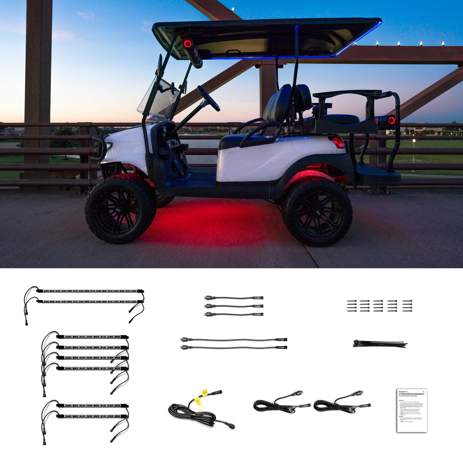 ExtremeStrip by ECOXGEAR SoundExtreme 2/4 Seat Golf Cart Underglows Waterproof Dirt Proof LEDCast Compatible LED Accent Lighting