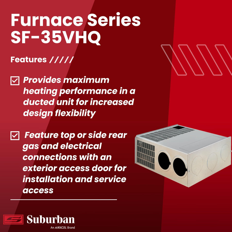 Suburban Ducted SF Series Low Profile Furnace SF-35VHQ 35,000 BTU/h LP Gas Furnace Model 2588A