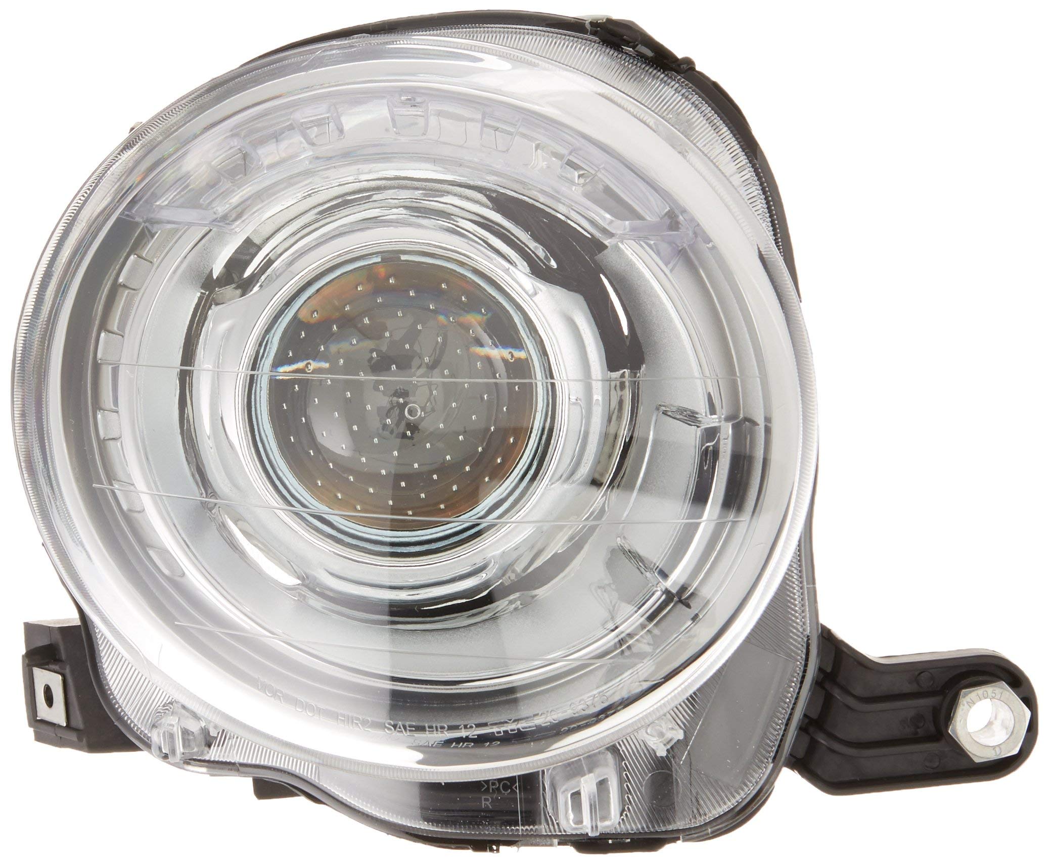 Right TYC Headlight Assembly Compatible with 2012-2019 Fiat 500