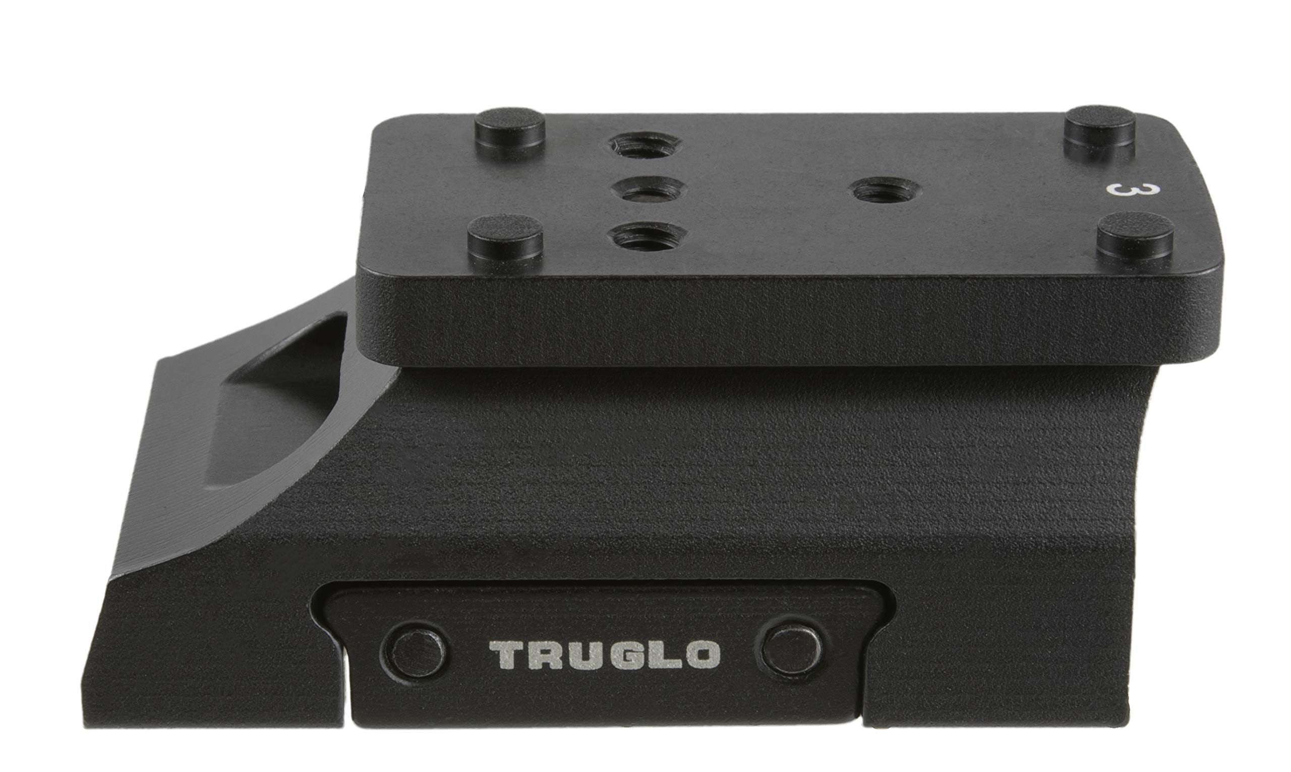 TRUGLO Tactical Universal Hunting Shooting Versatile Lightweight Durable Aluminum Picatinny Style Red-Dot Sight Riser | Mount Adadapter Plates Included