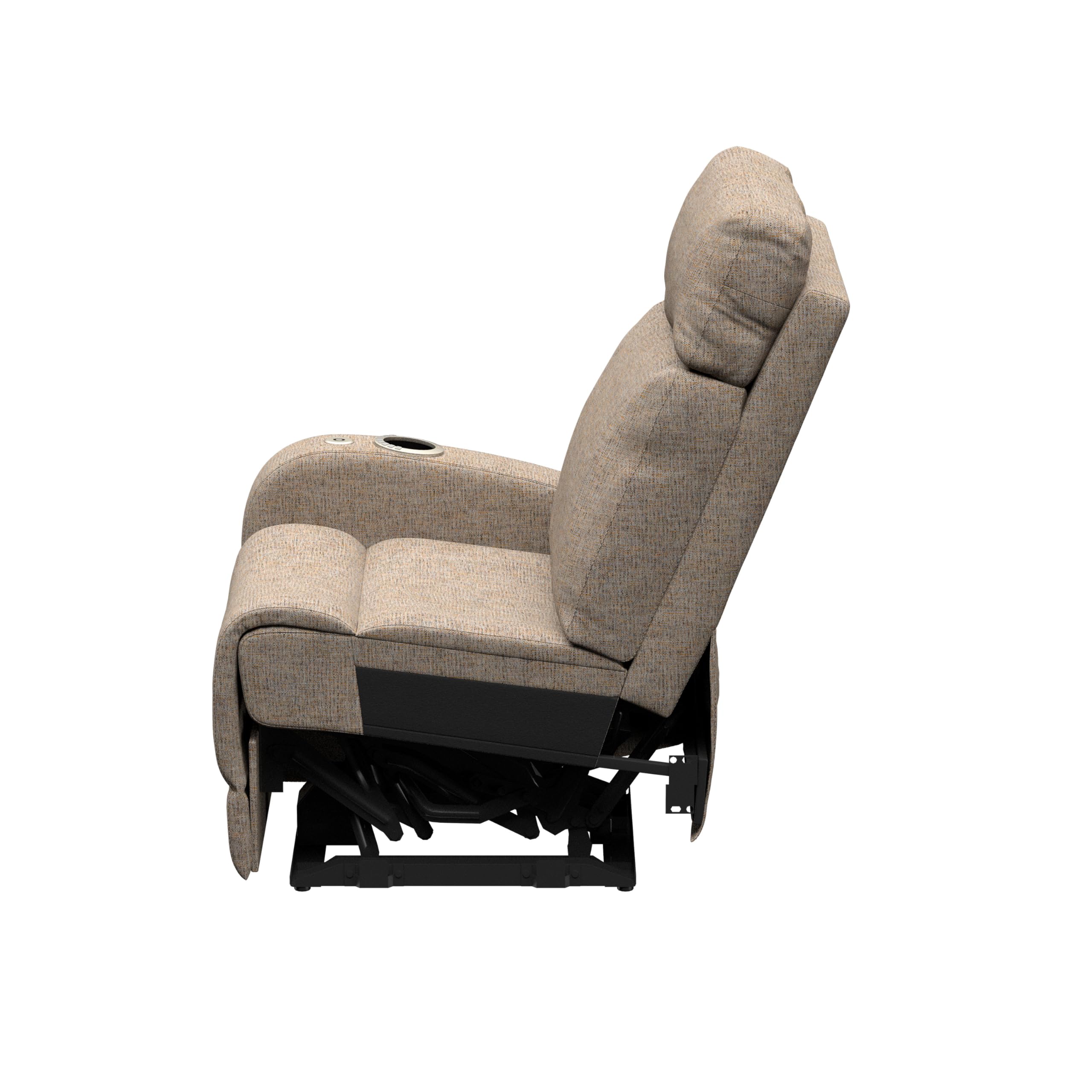 Thomas Payne Dellmead RV Theater Seating Signature Seismic Series Right Arm Recliner with Power Adjustable Lumbar, Headrest, Reclining, Heating, Massage, Integrated Cupholder Controls - 2024044204
