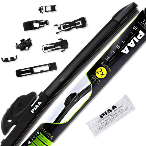 19-Inch (475mm) PIAA Si-Tech Silicone Wiper Blade, Premium All-Season OEM Windshield Wiper Replacement