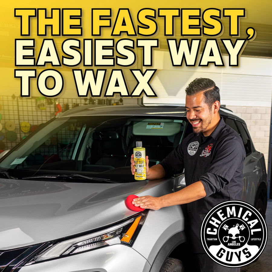 Chemical Guys Butter Wet Wax WAC_201, Deep Wet Shine for Cars, Trucks, SUVs, RVs & More, 128 fl oz (1 Gallon) Banana Scent