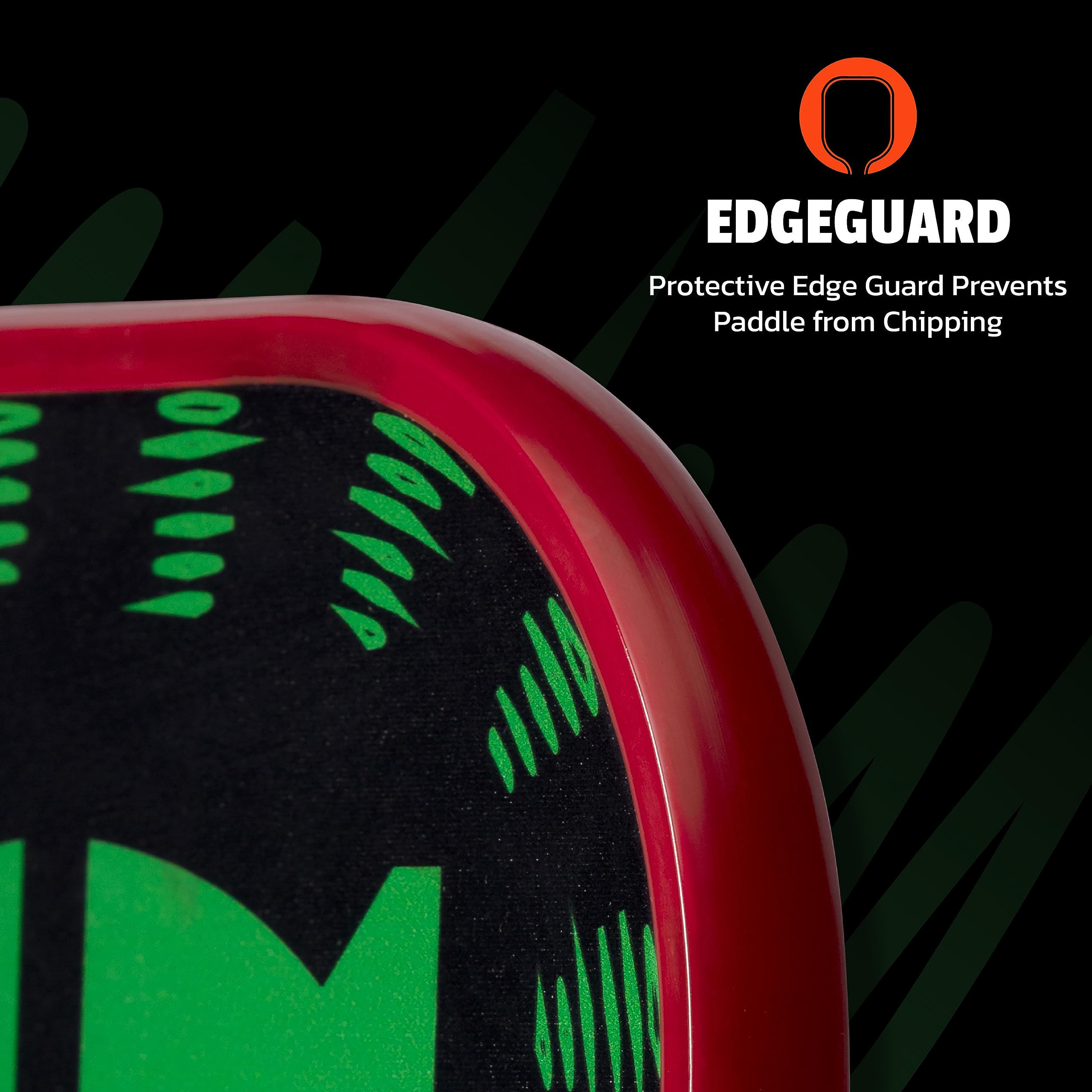 Evoke XL Onix Graphite Pickleball Paddle Features Polypropylene Core, Graphite Face, and Oversized Shape, Green