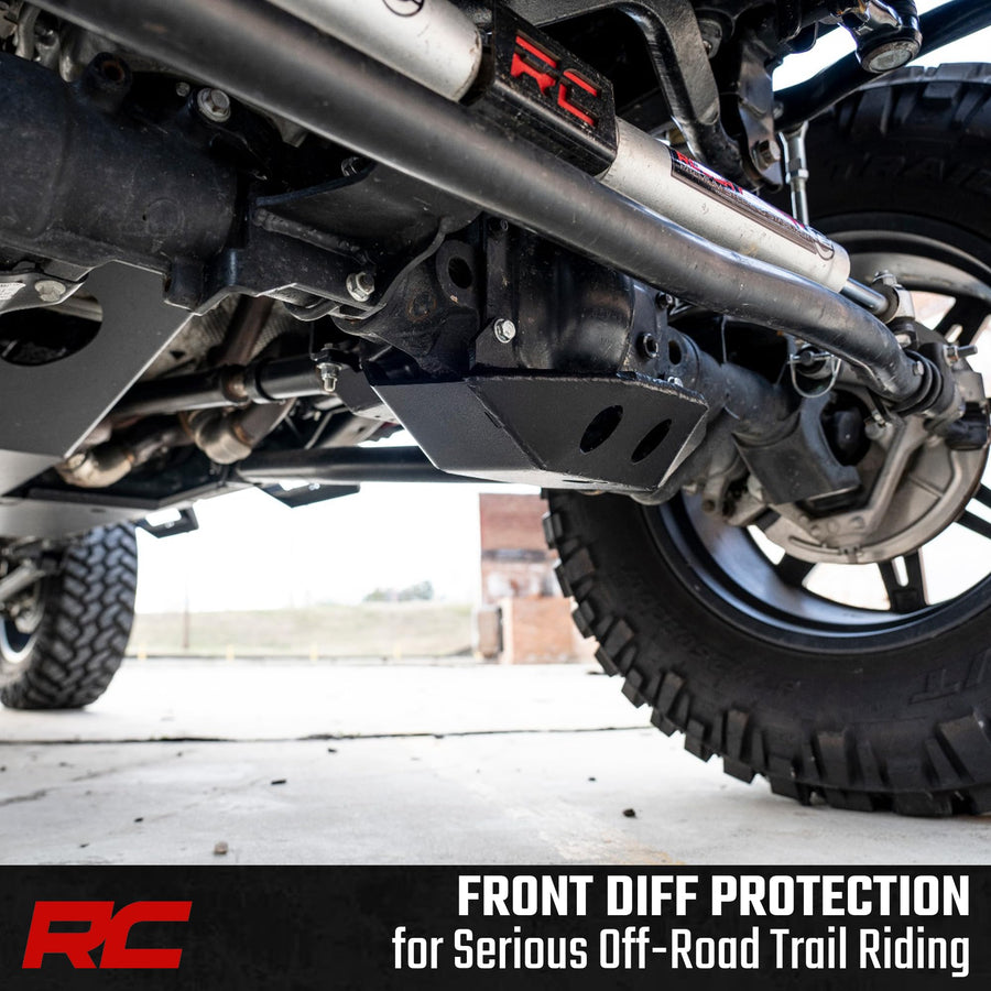 Rough Country Front Differential Skid Plate M186 for Jeep Wrangler JL & Unlimited (2018–2023, Non-Rubicon Only) – 1/4" Steel Off-Road Protection