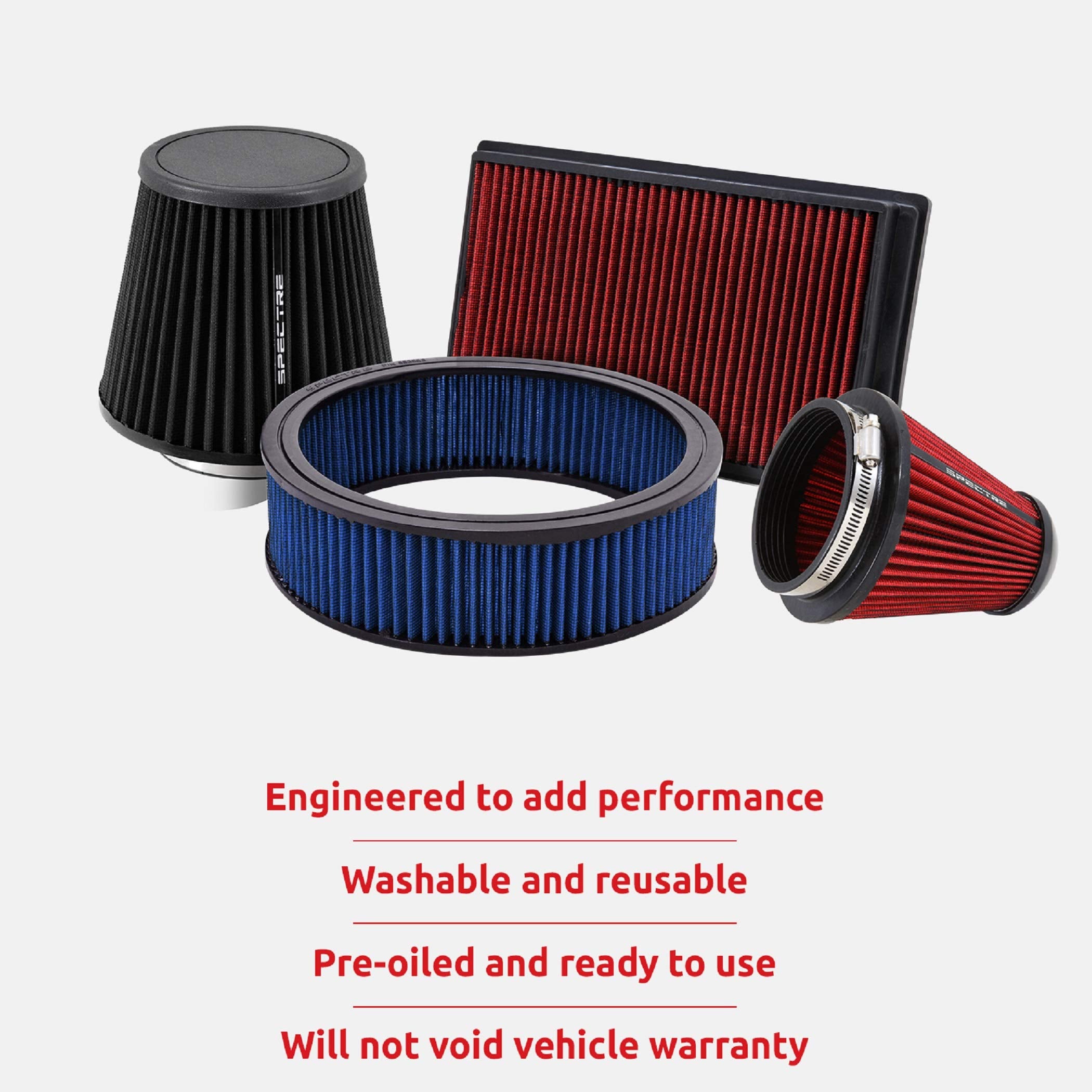 Spectre Air Filter Engine: High Performance, Premium, Washable, Replacement Filter: Fits 1999-2020 CADILLAC/CHEVROLET/GMC (Escalade, Suburban, Tahoe, Silverado, Avalanche, Yukon, Sierra) SPE-HPR8755