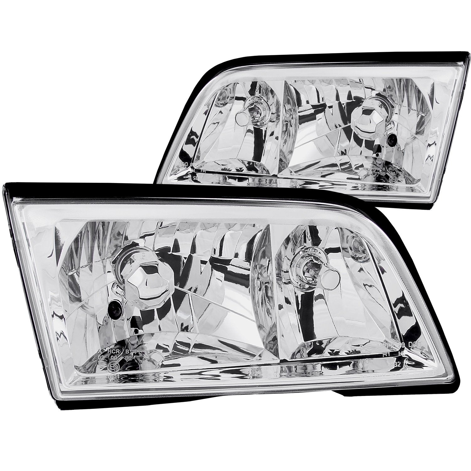Mercedes-Benz Anzo USA 121081 Crystal Chrome Headlight Assembly - (Sold in Pairs)