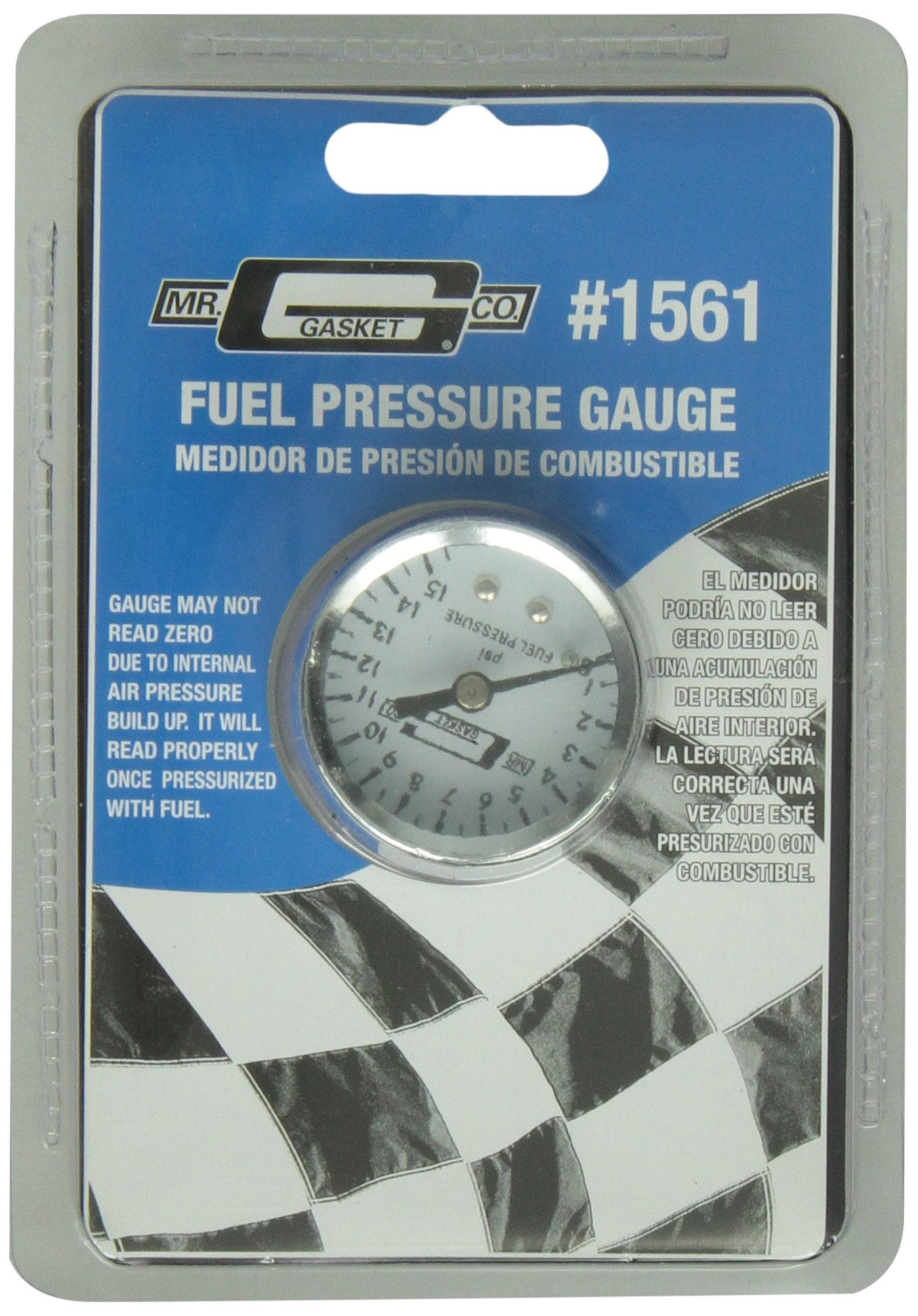 Fuel Pressure Gauge Mr. Gasket 1.500 in.