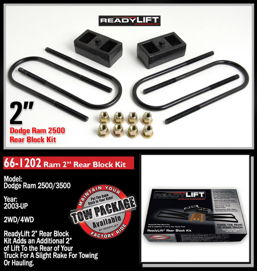 2.0" Rear Block Kit ReadyLift for Dodge RAM 2500/3500 2WD/4WD
