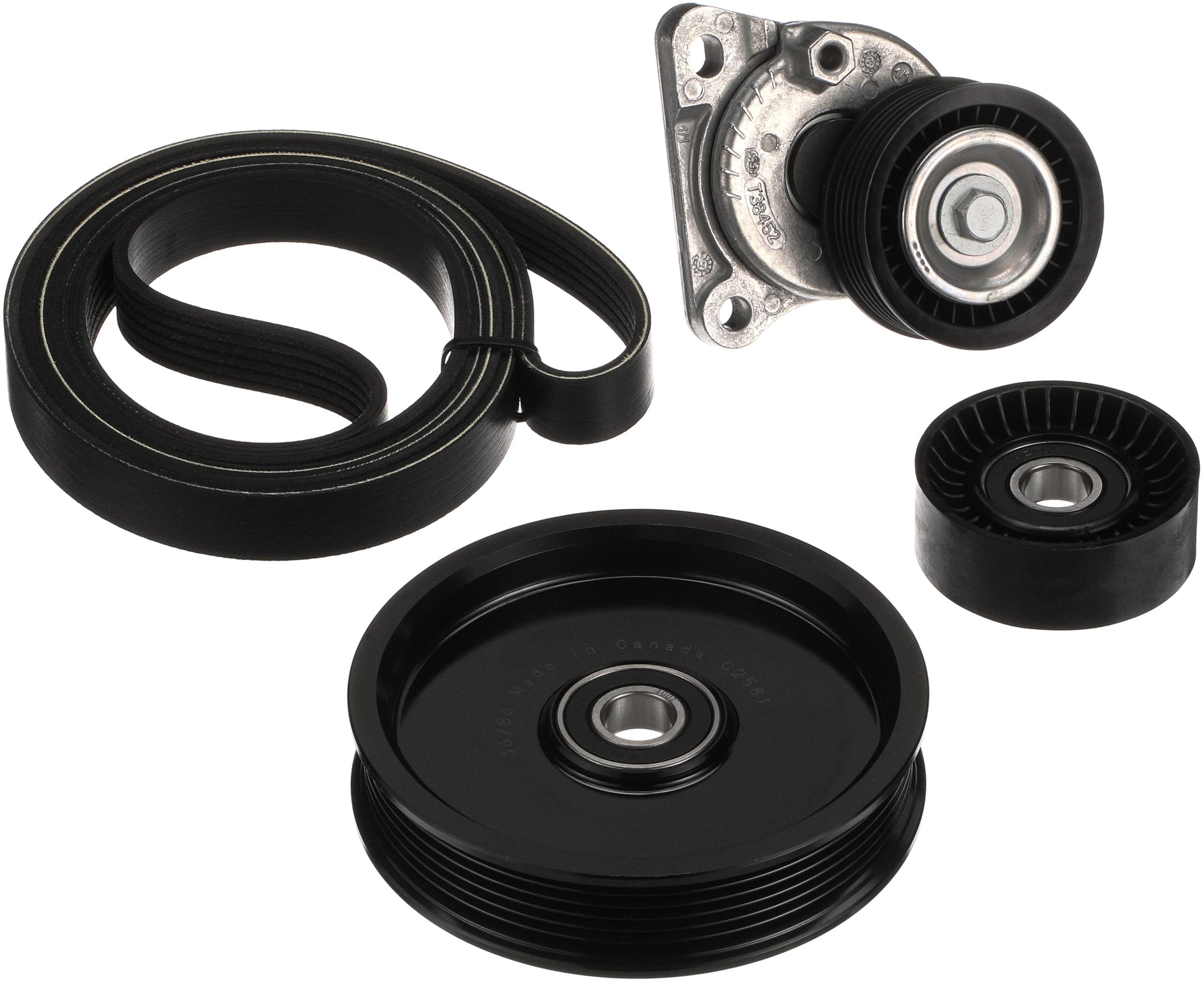 Complete Gates Serpentine Belt Drive Component Kit 90K-38452D