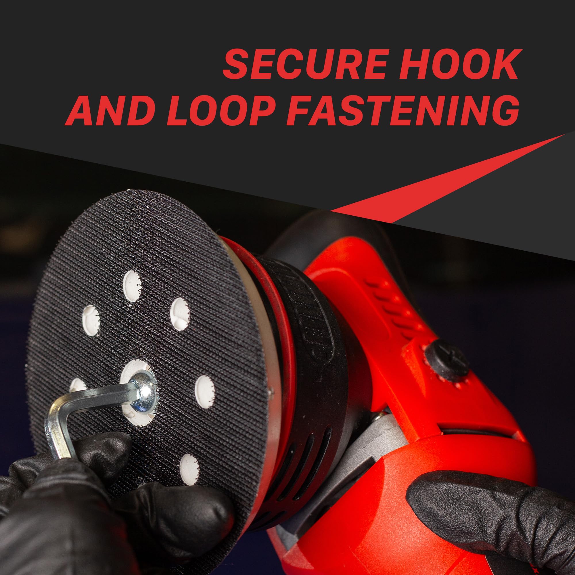 Dual Action Backing Plate Maxshine 6” Universal Hook & Loop | Fits Polishers with 5/16” Thread | Supports Up to 10,000 OPM | Compatible with All Dual Action Polishers for Buffing & Polishing Pads