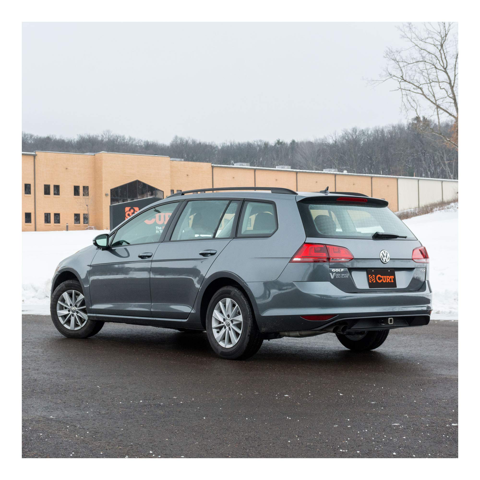 CURT Class 1 Trailer Hitch with Ball Mount, 1-1/4-In Receiver, Fits Volkswagen Golf Alltrack, Select SportWagen