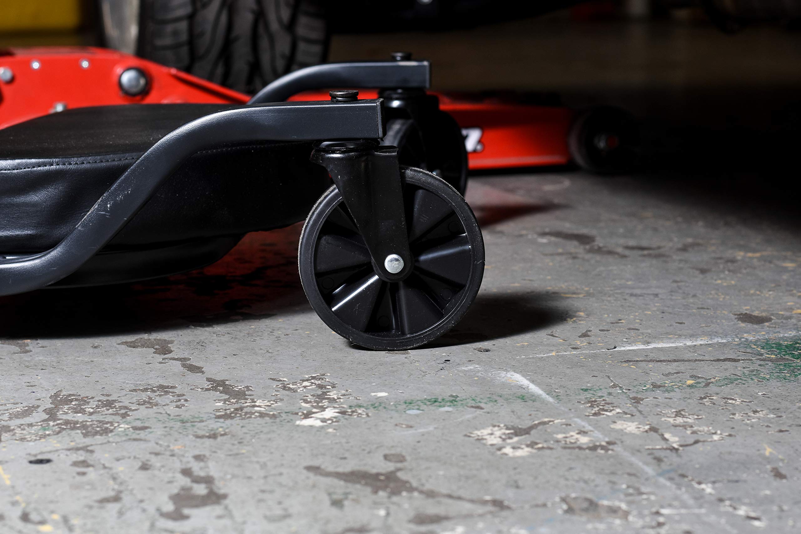 Traxion Wide Body 1-100 ProGear Low Profile Automotive Creeper W/All-Terrain 5" Casters, Black