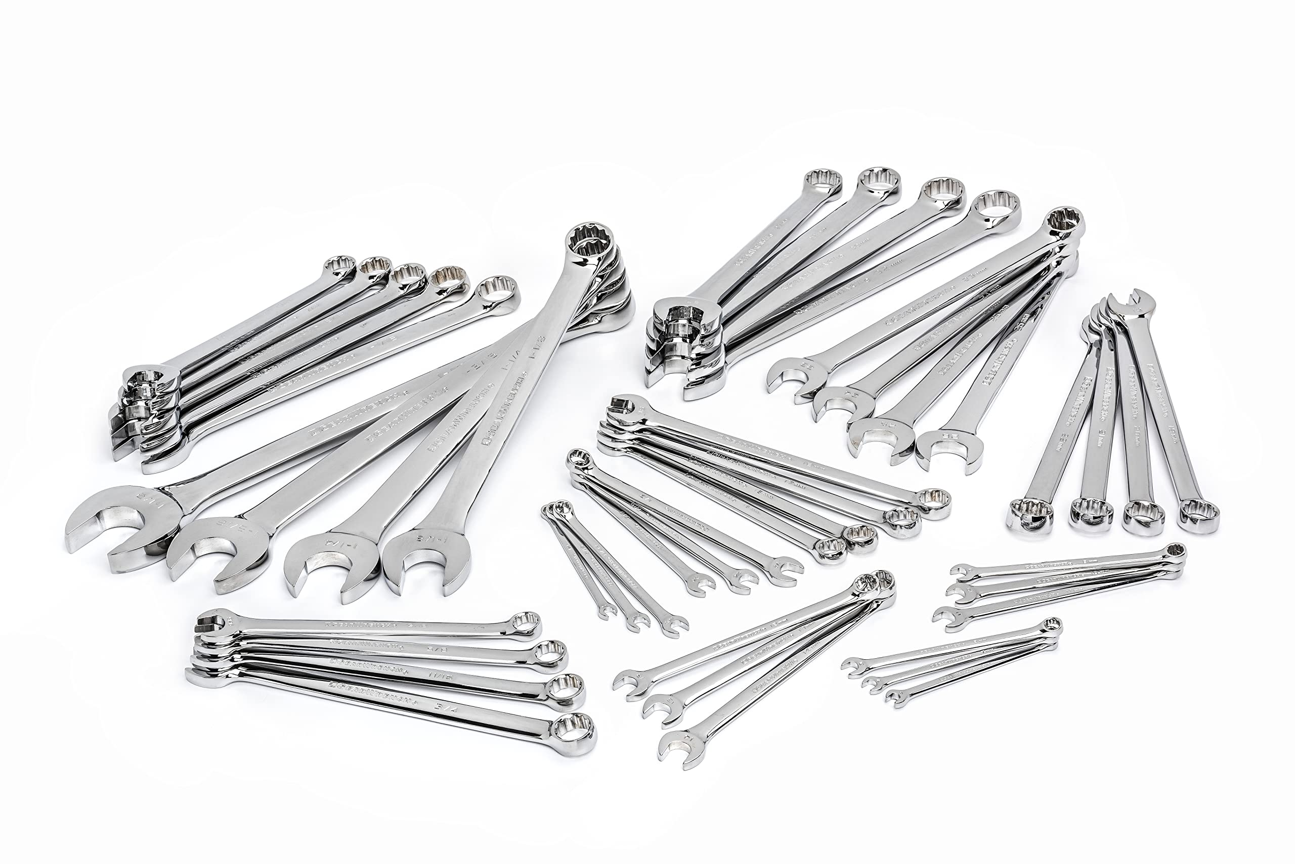 44 Pc. GEARWRENCH Master Combination Wrench Set, Metric/SAE - 81919