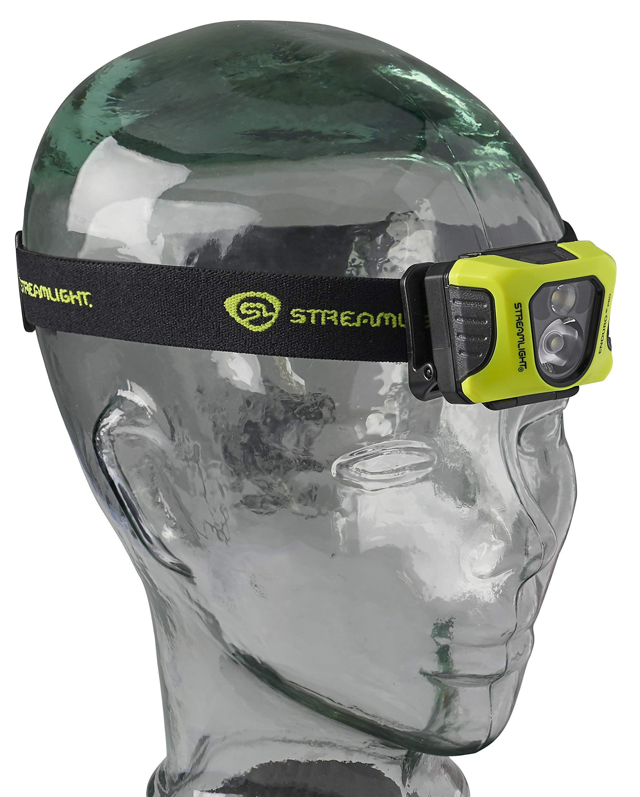 Enduro Pro USB Streamlight 61435 200-Lumen 2080-Candela Ultra-Light LED Rechargeable Headlamp with Spot & Flood Beams, Elastic Head Strap, and USB Cable, Yellow
