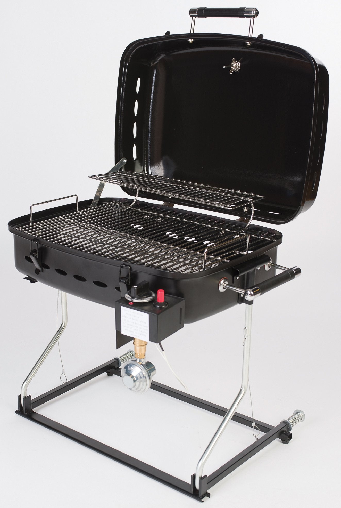 Black Barbecue Faulkner Grille with Disposable Bottle Adapter 51322