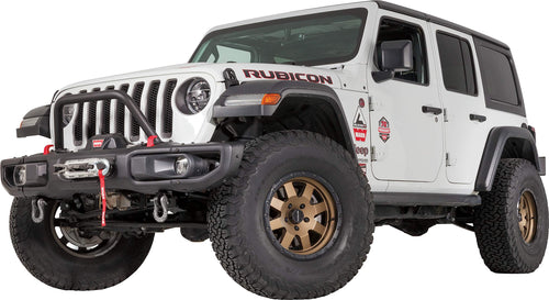 Jeep JL WARN 102350 Rubicon Front Bumper Grille Guard Tube, Mid-Height