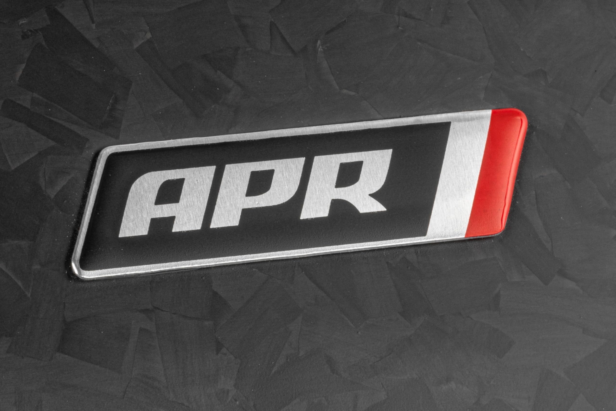 Flat APR A1000004 Badge - 55mm x 13mm - Small - Aluminum - Each