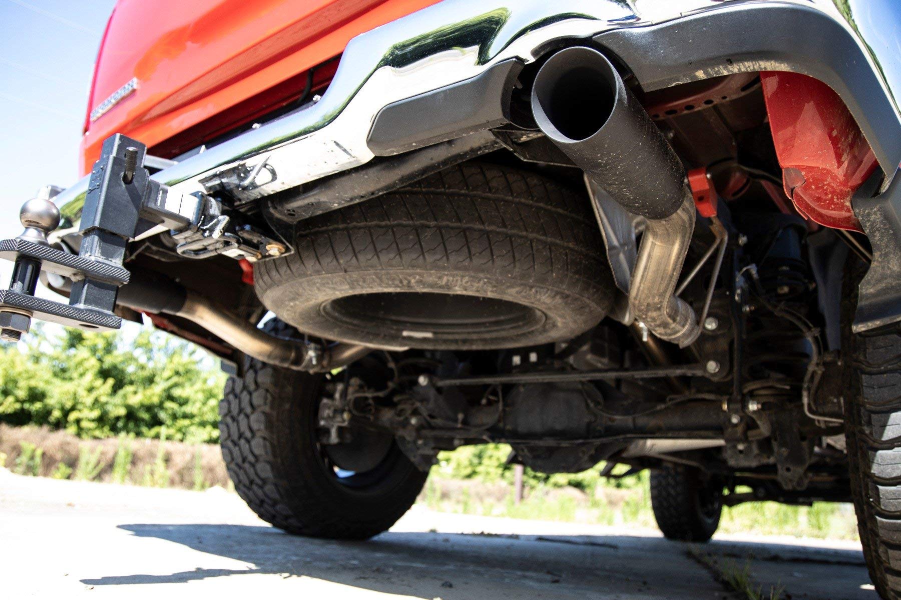 Dual Rough Country Cat-Back Exhaust for 19-24 Ram 1500 2WD/4WD | 5.7L - 96013