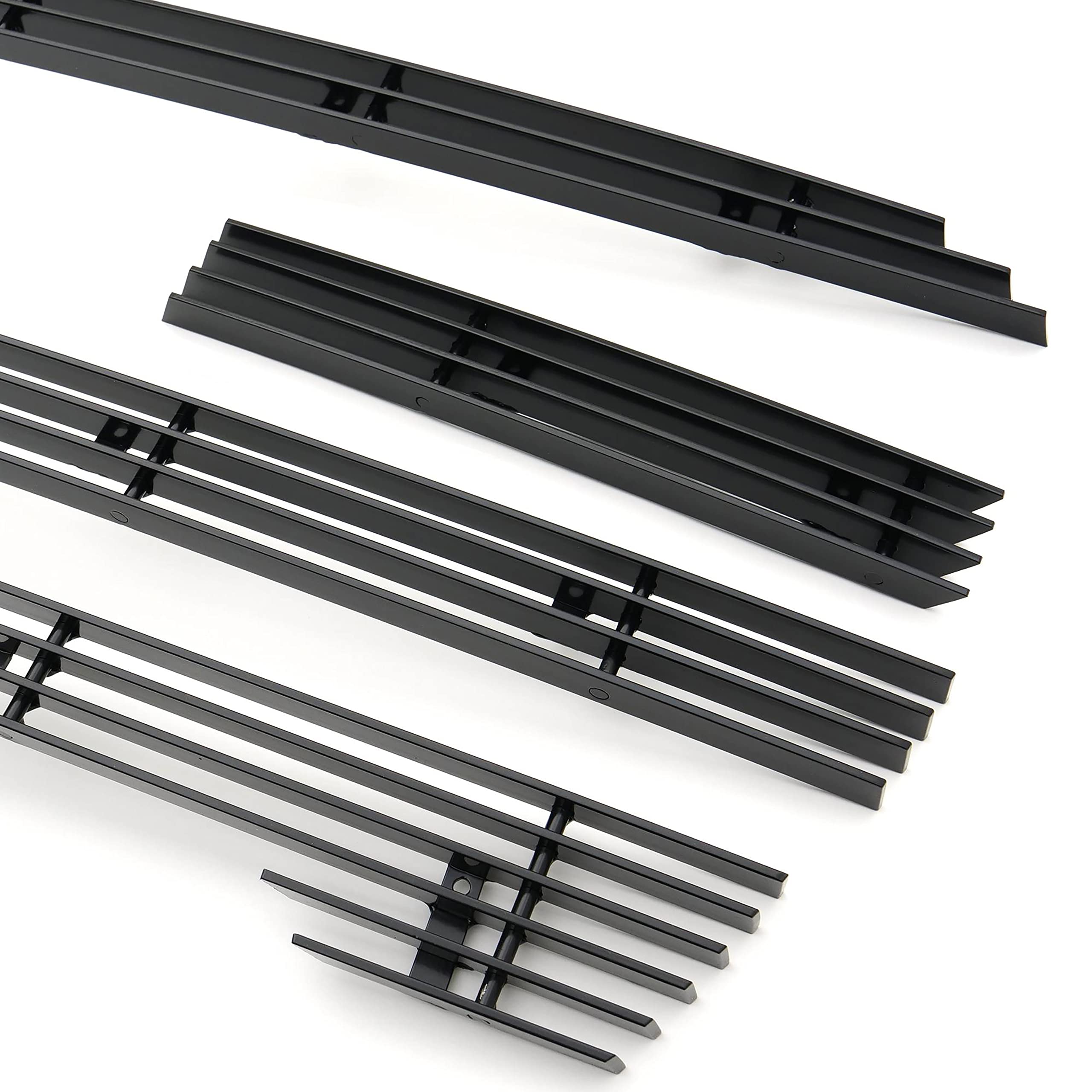 GMC Sierra 1500 2019-2021 Billet Grille, Black, Aluminum, 5 Pc, Overlay - PN #21213B