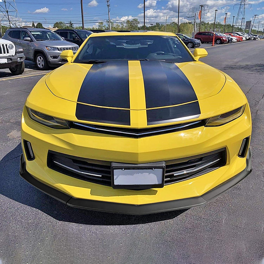 Matte Black Spec-D Tuning Front Bumper Lip Compatible with 2016-2018 Chevy Camaro 2.0T
