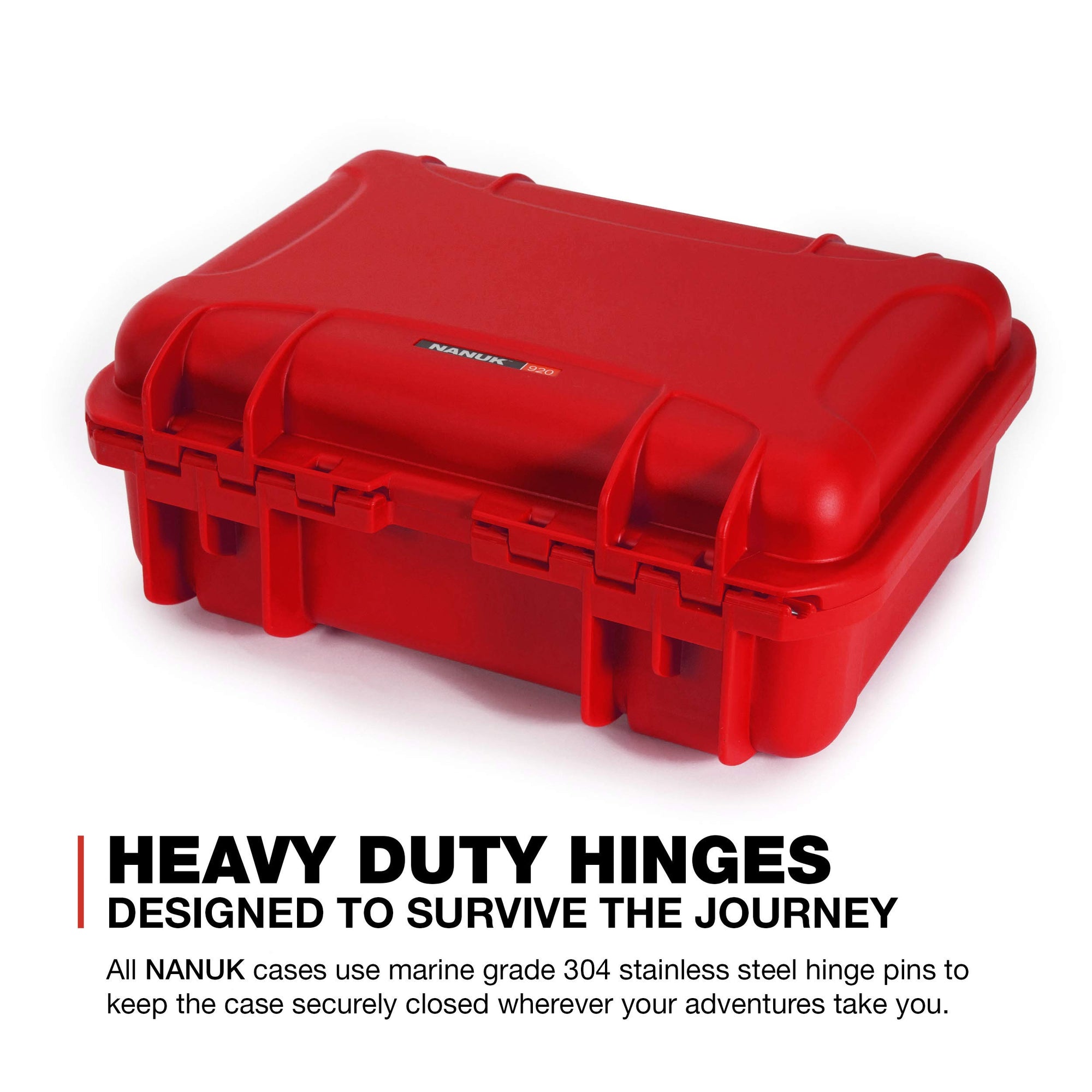 Waterproof Hard Case Nanuk 920 with Custom Foam Insert for Sony A7R Size Camera - Red (920-ESON9)