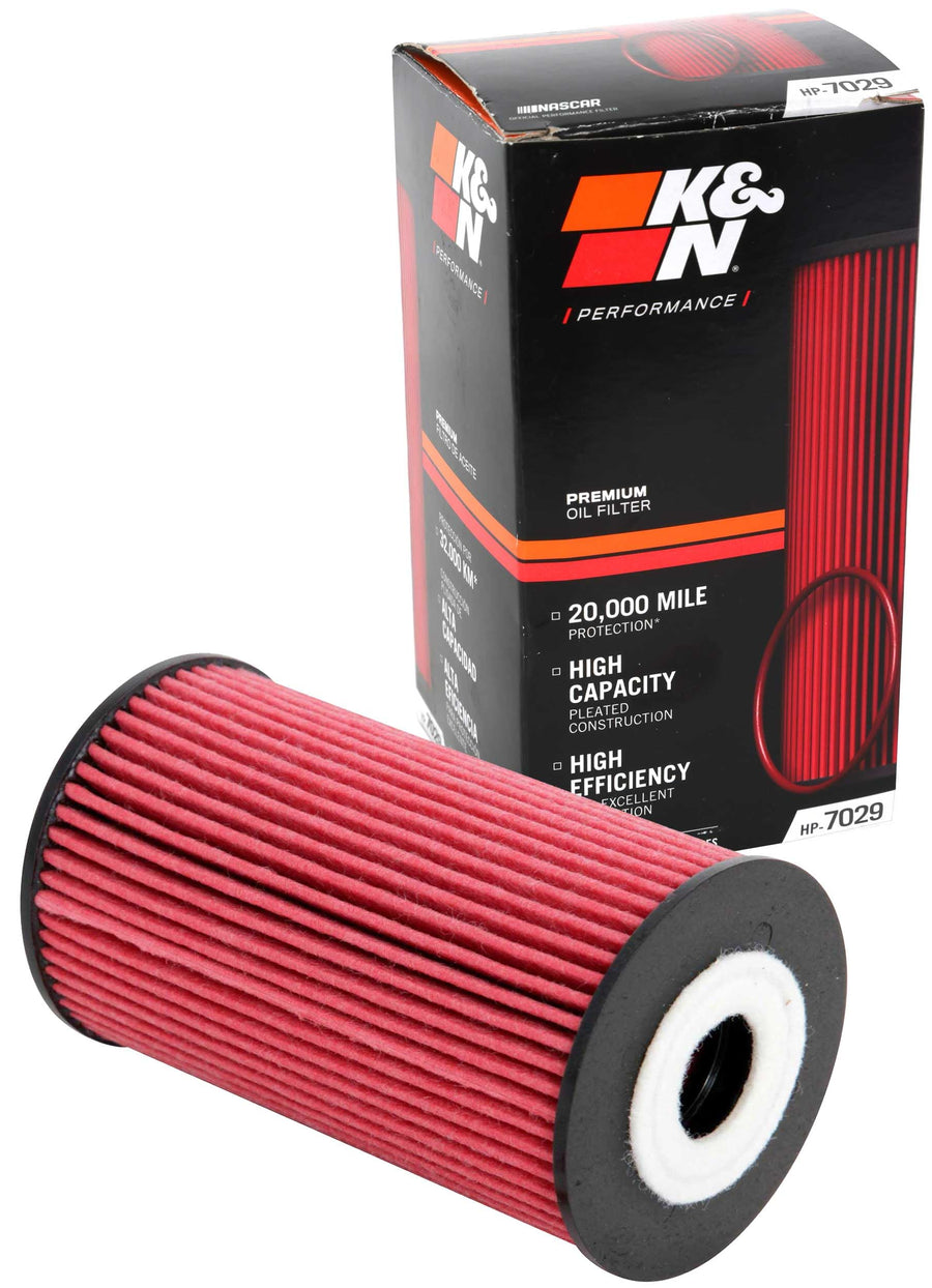 K&N Oil Filter Premium: 20,000 Mile Engine Protection, High Capacity/High Efficiency: Compatible with KIA/HYUNDAI (See Product Description for Select Models), HP-7029