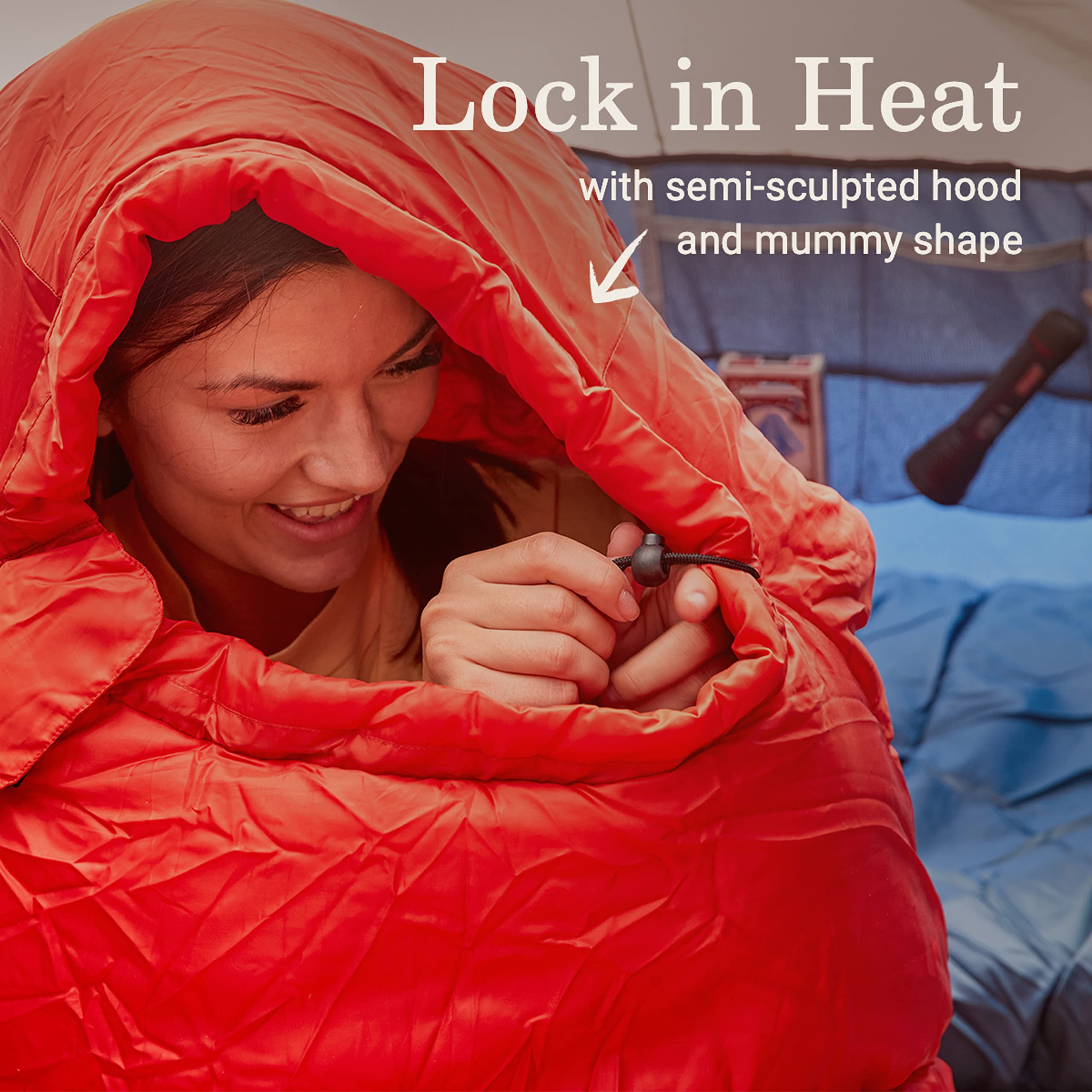 Tidelands Coleman Sleeping Bag—40° Mummy Sleeping Bag for Adults