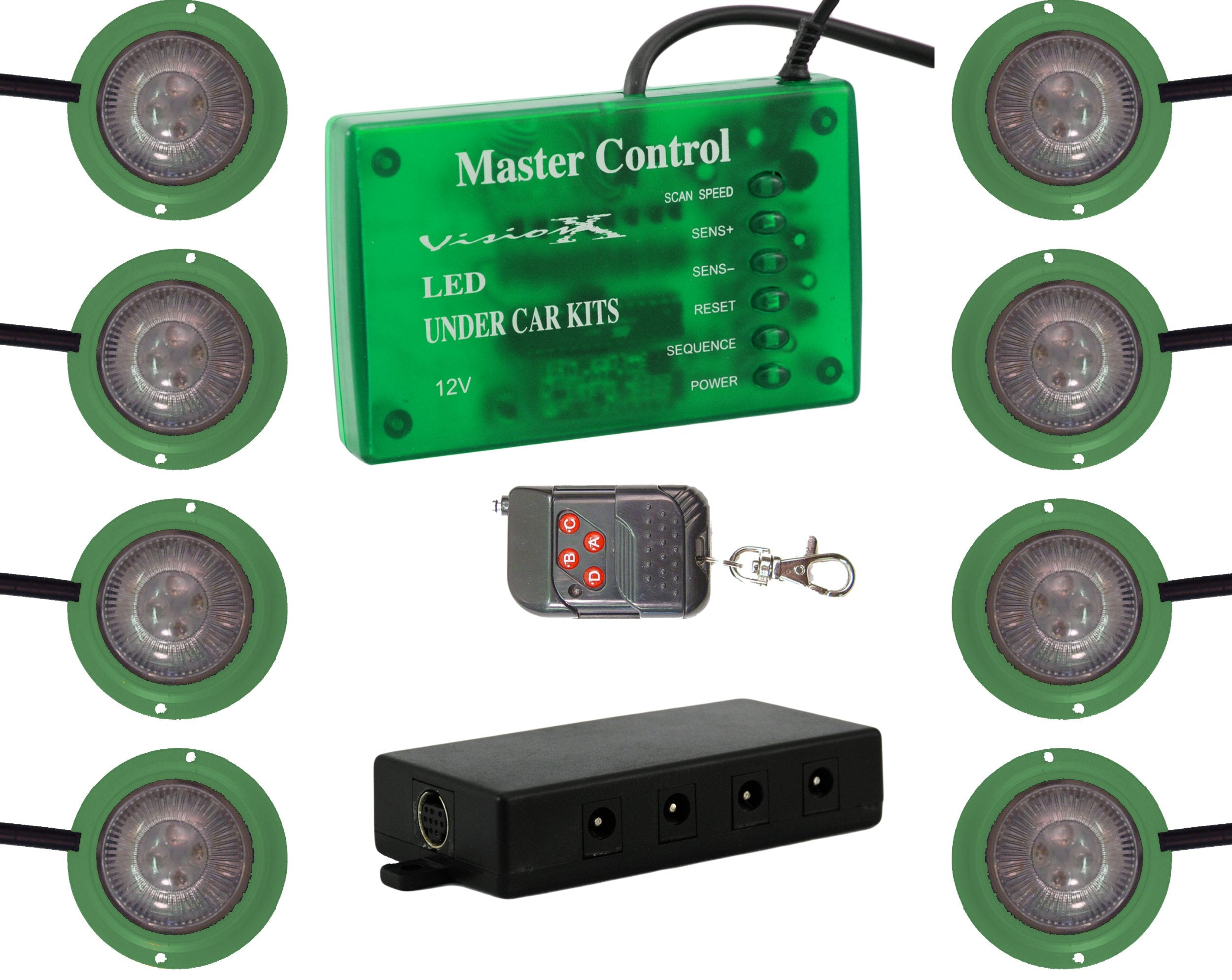 Vision X HIL-STG Lighting Green LED Strobe and Rock Light Kit
