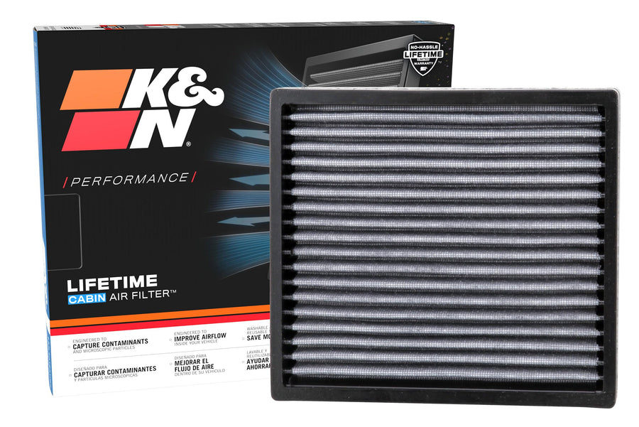 Cabin Air Filter K&N LIFETIME: Premium, Washable, Clean Air for your Cabin: Compatible with 2006-2024 DAIHATSU/Jaguar/Land Rover/Lexus: (See Producr Descriptions for Select Models), VF2000