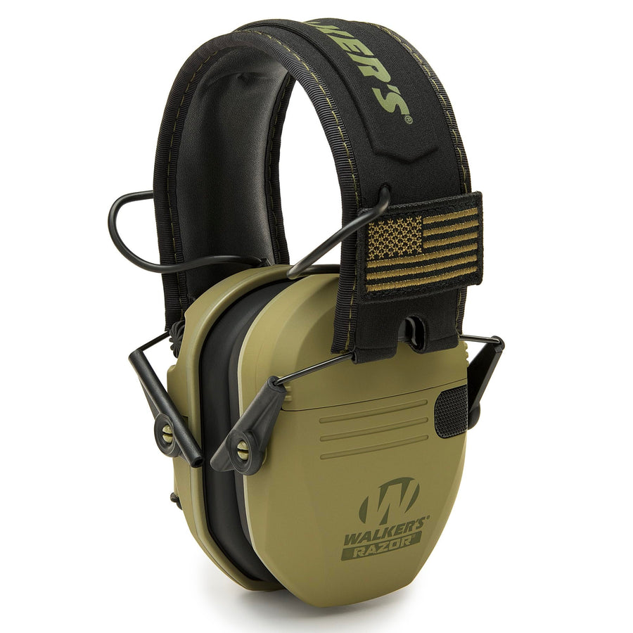 Patriot Series Walker's Razor Slim Muffs - Olive Drab Green