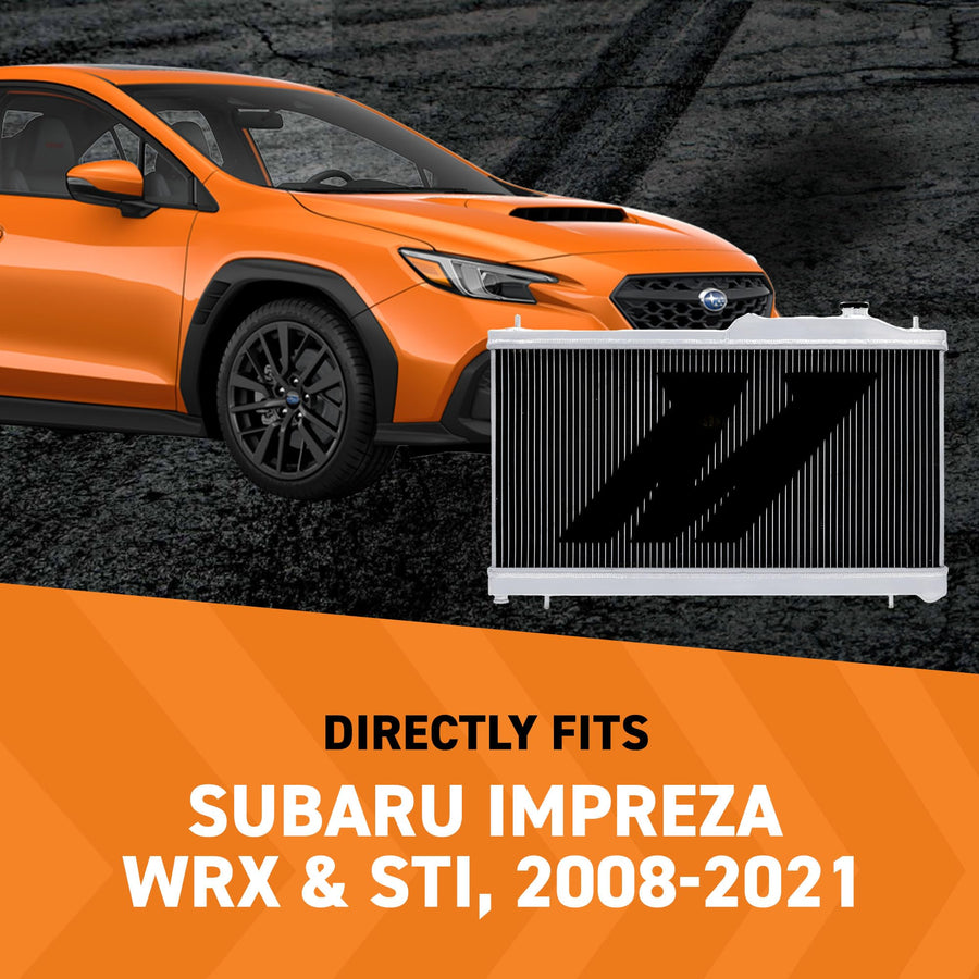 Mishimoto Performance Aluminum Radiator MMRAD-STI-08, Compatible with Subaru Impreza WRX & STI, 2008-2019
