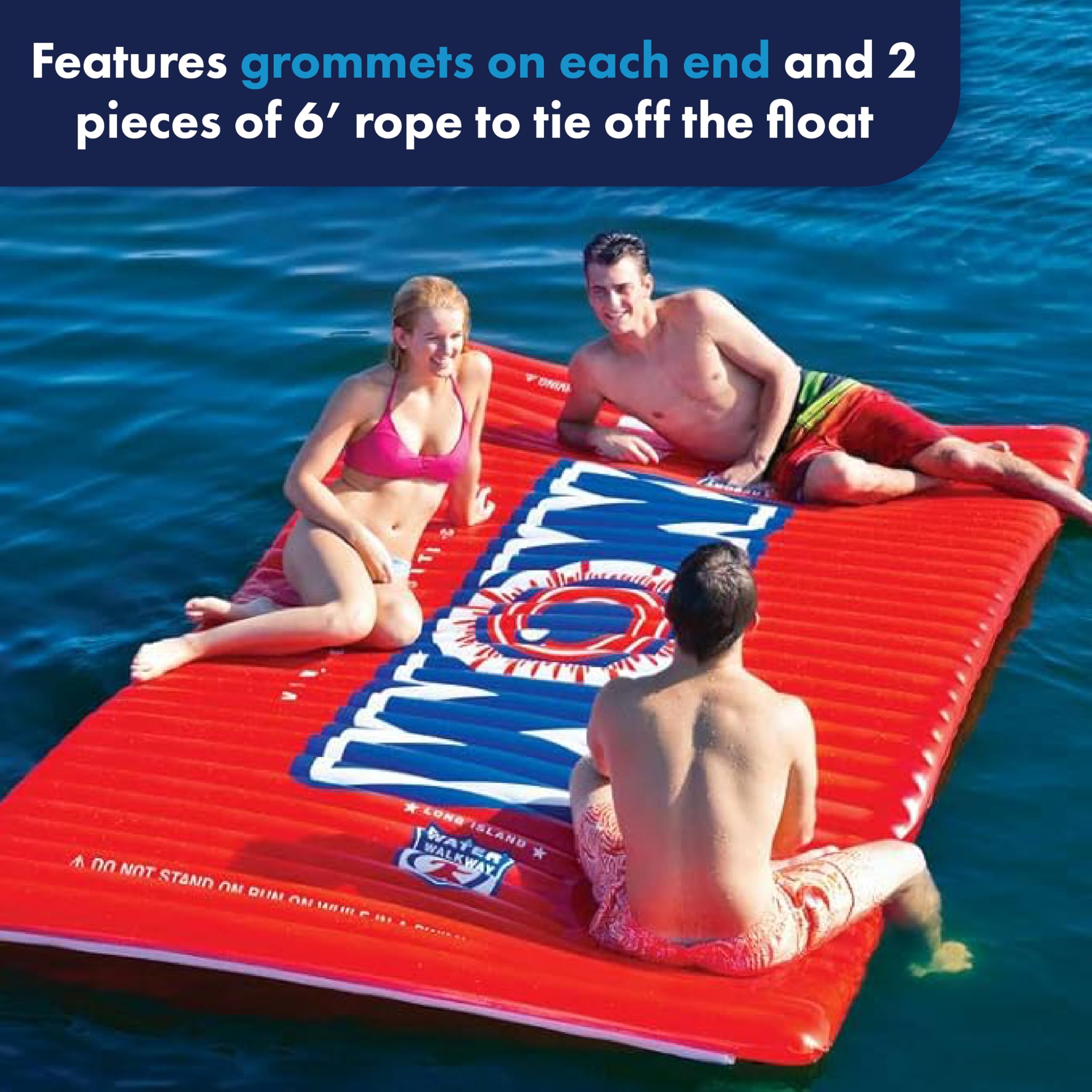 WOW Sports 12-2040 WOW Watersports Water Walkway - Red (10 x 6 Feet)
